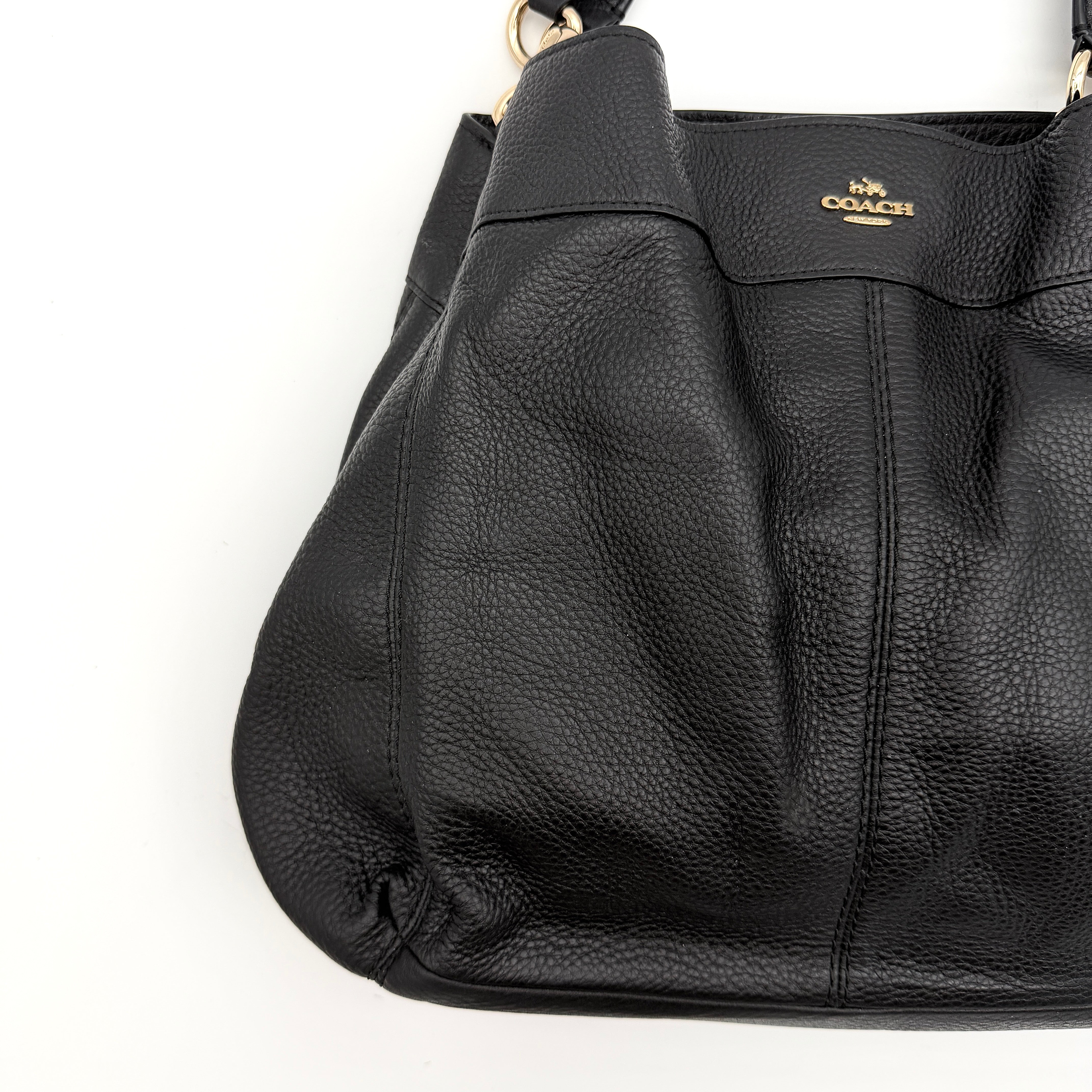Coach Signature Lexy Shoulder Bag Black