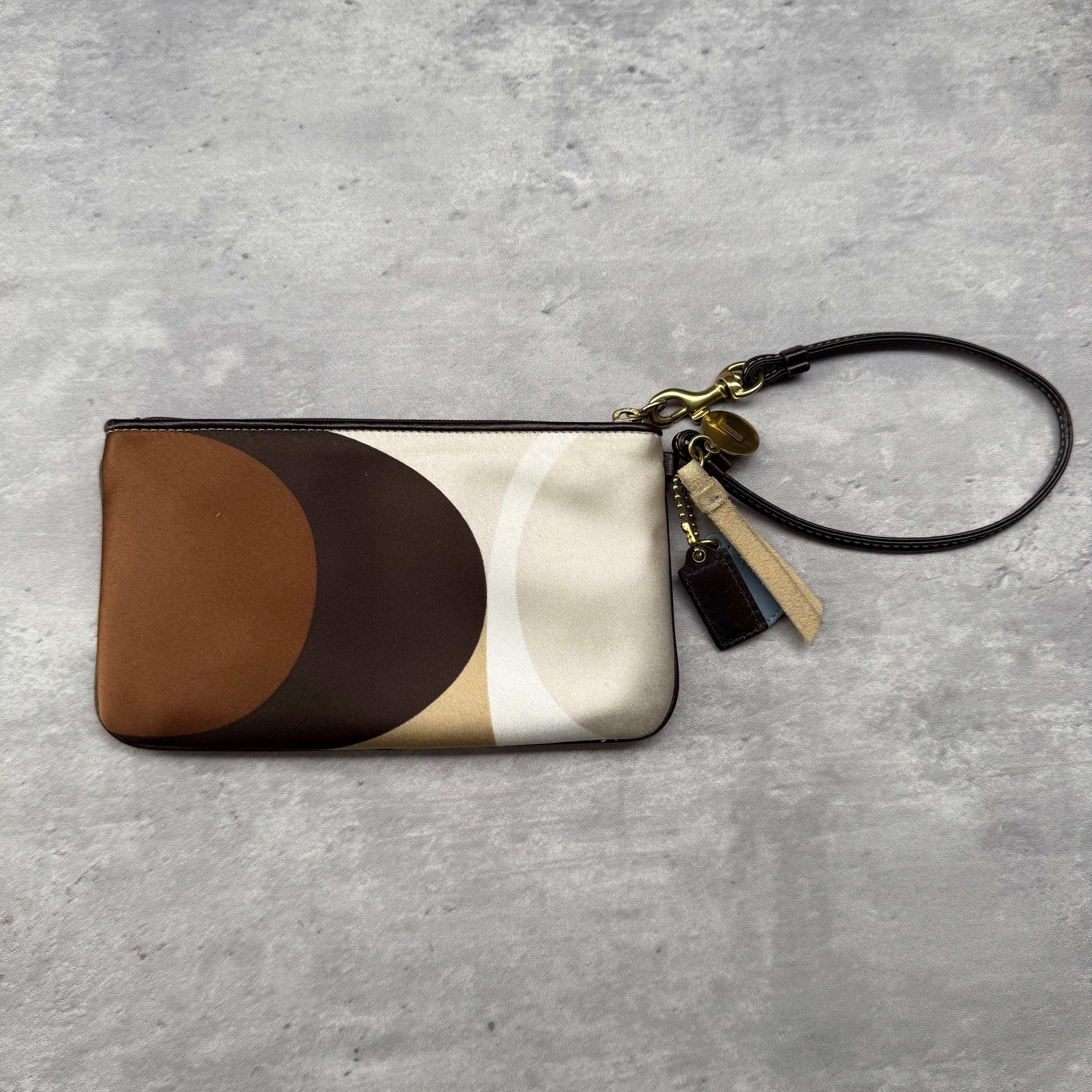 Coach Satin Hampton Wristlet Multicolor