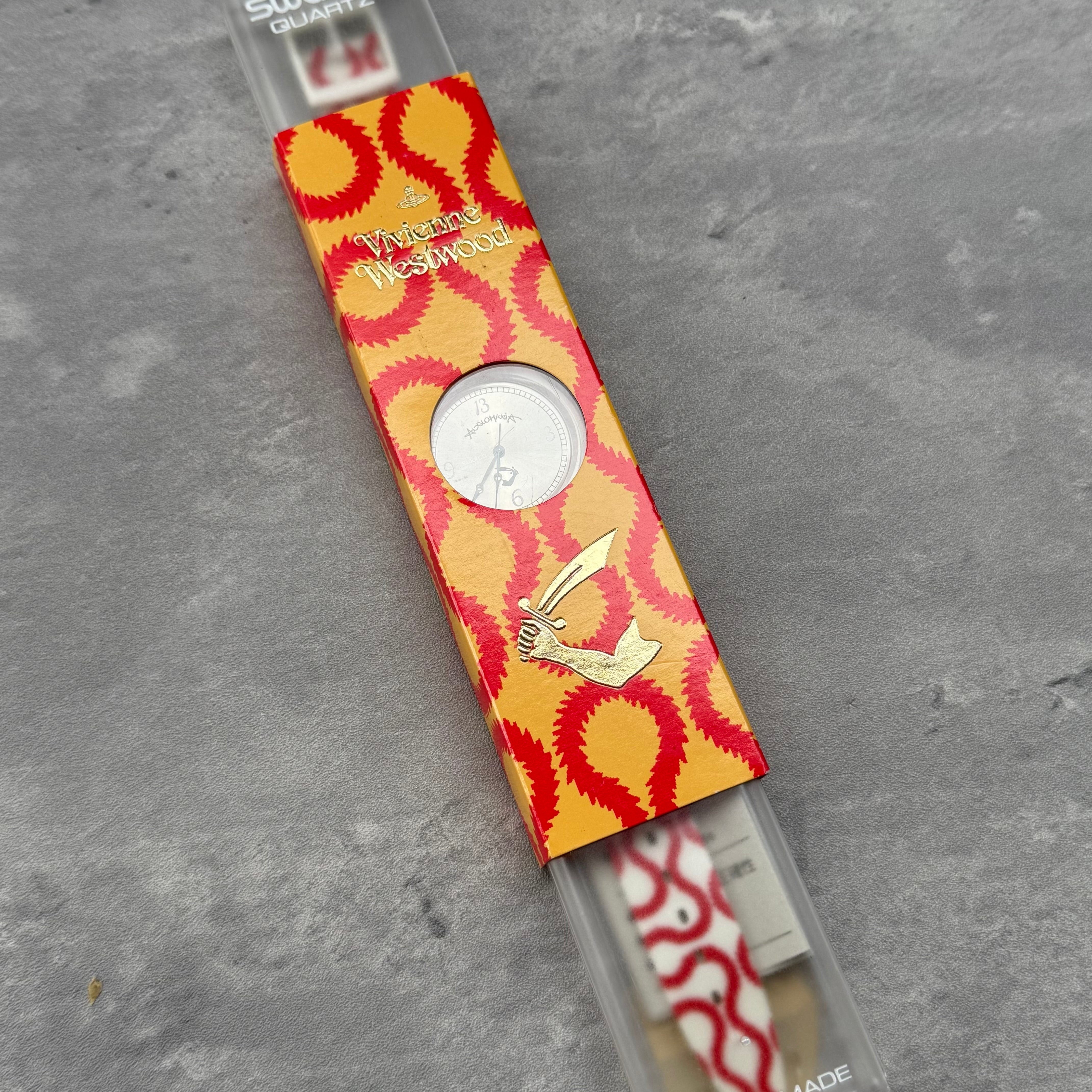 Vivienne Westwood x Swatch "Anglomania" Watch Red/White