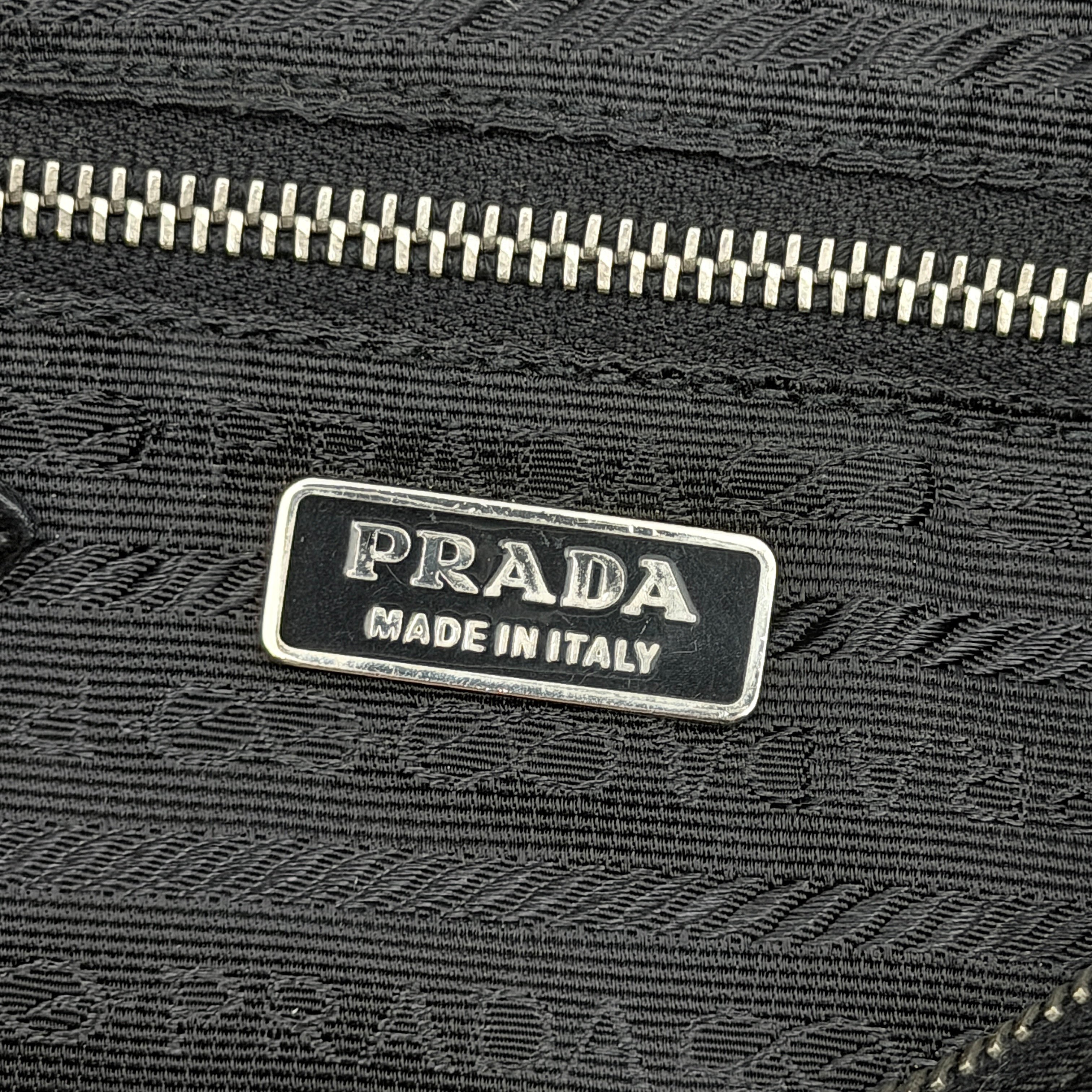 Prada Tessuto Nylon Nero Hobo Shoulder Bag Black
