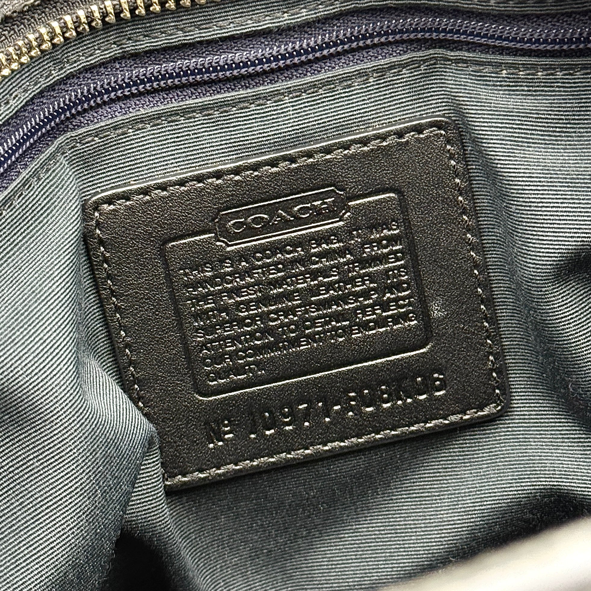 Coach Signature Hampton Carryall Shoulder Bag Black