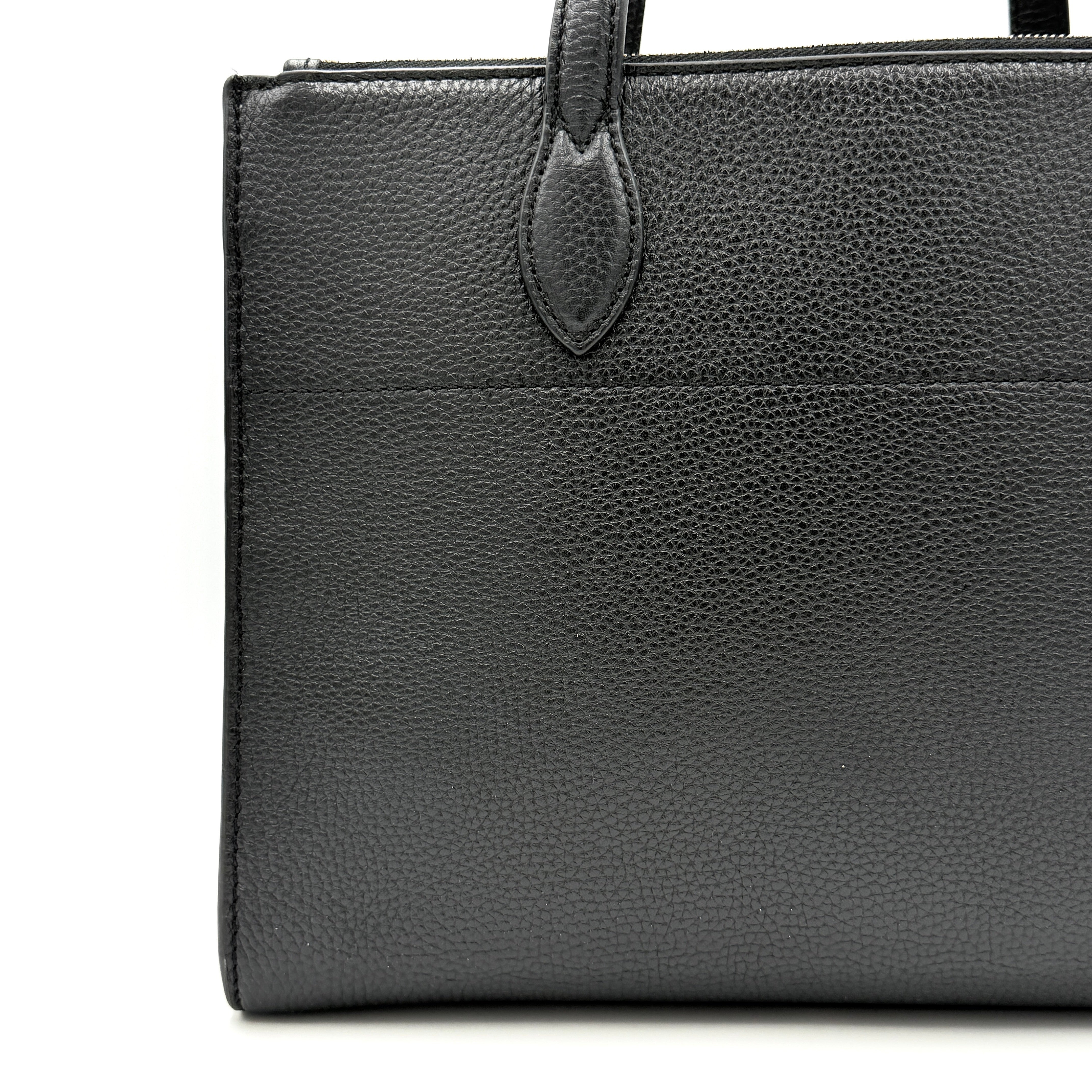 Furla Afrodite Leather Nero Tote Bag Black