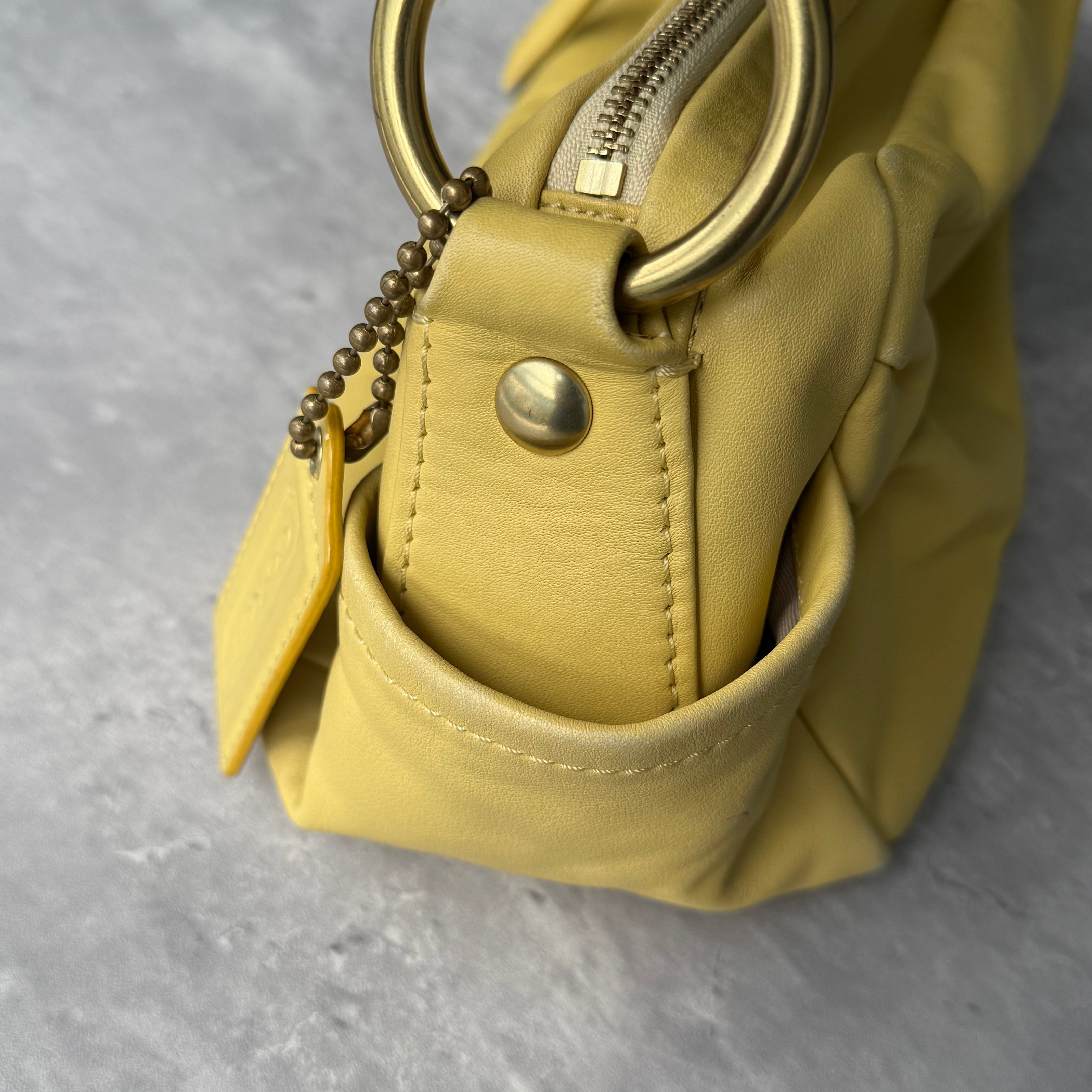 Coach Parker Hobo Shoulder Bag Yellow