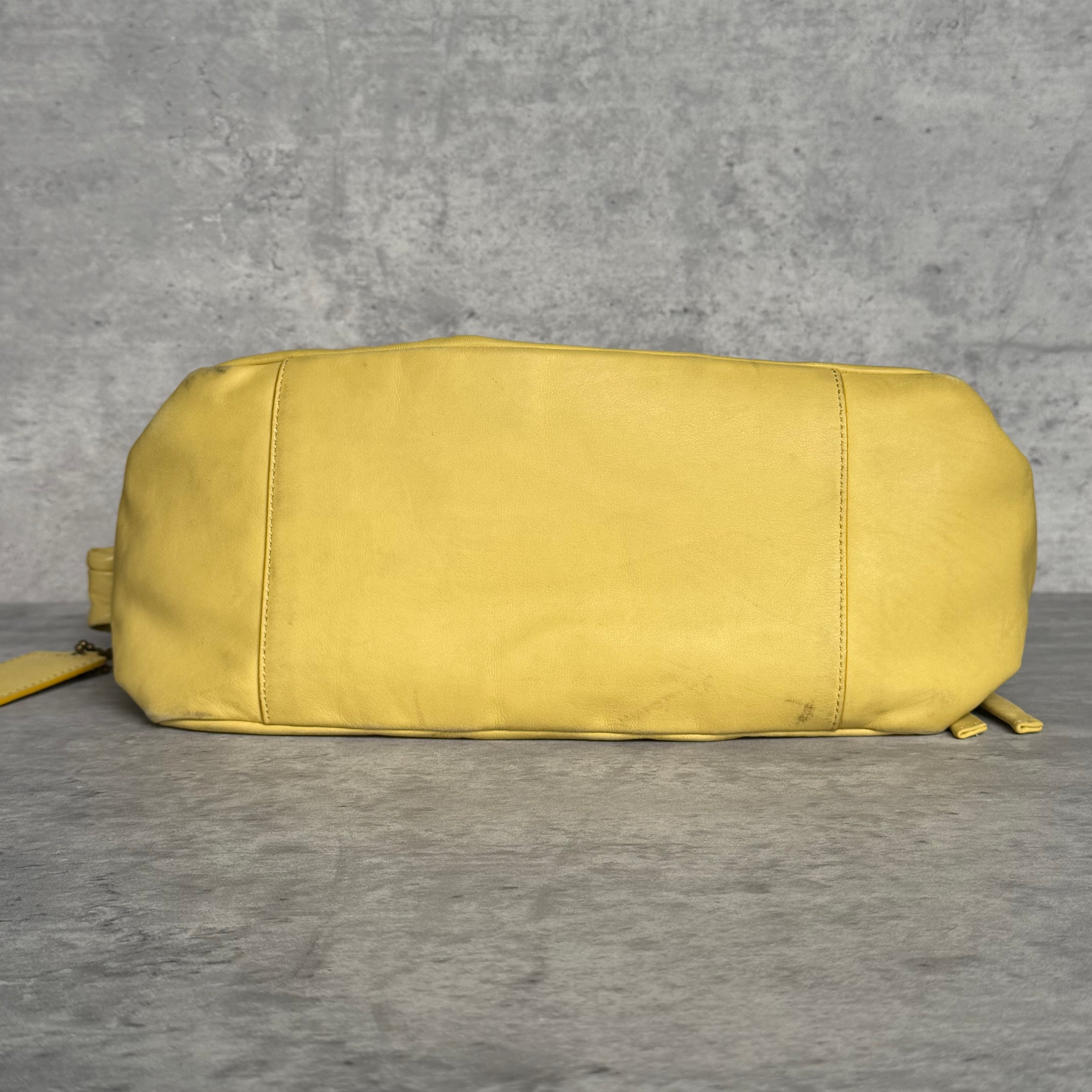 Coach Parker Hobo Shoulder Bag Yellow