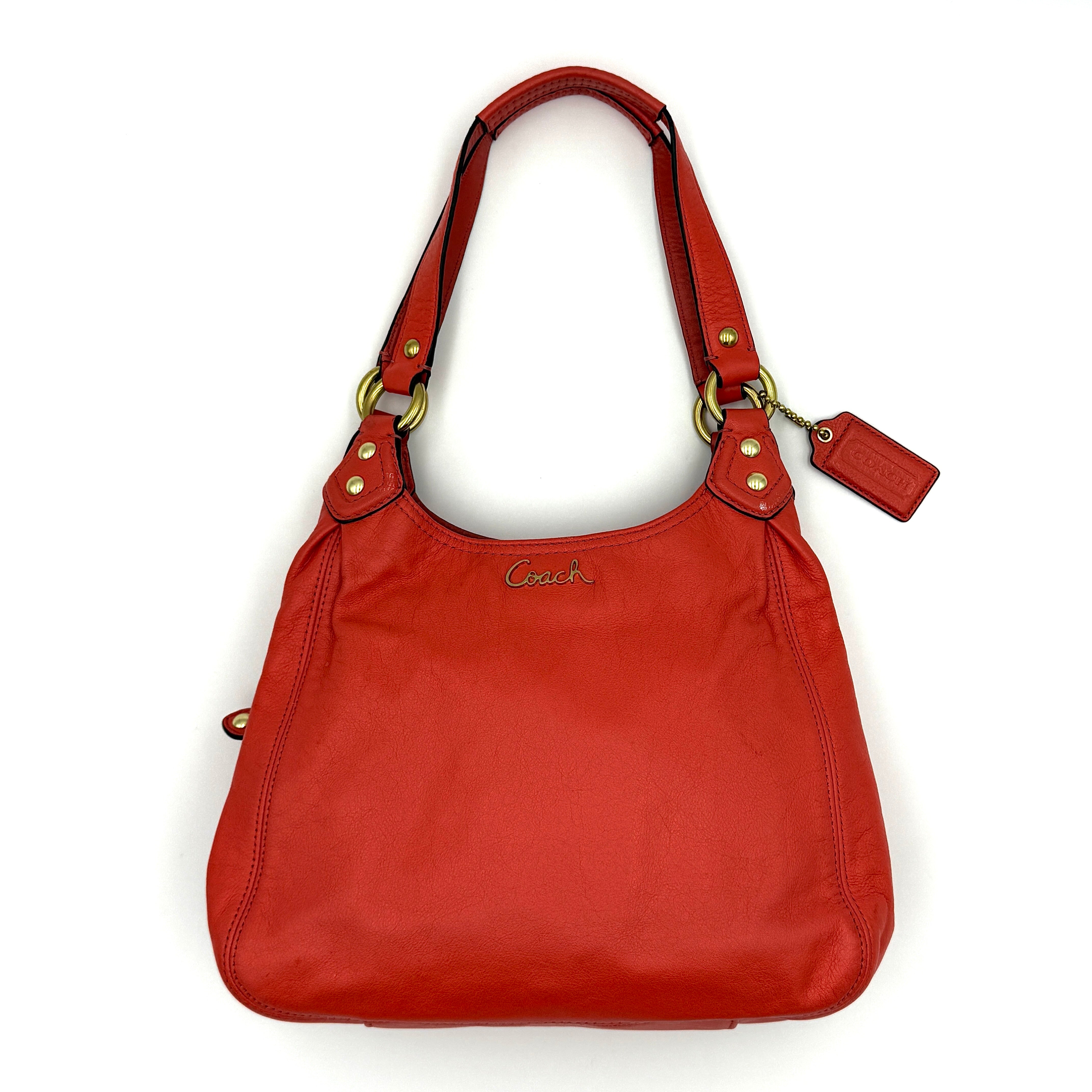 Coach Ashley Hobo Shoulder Bag Burnt Orange