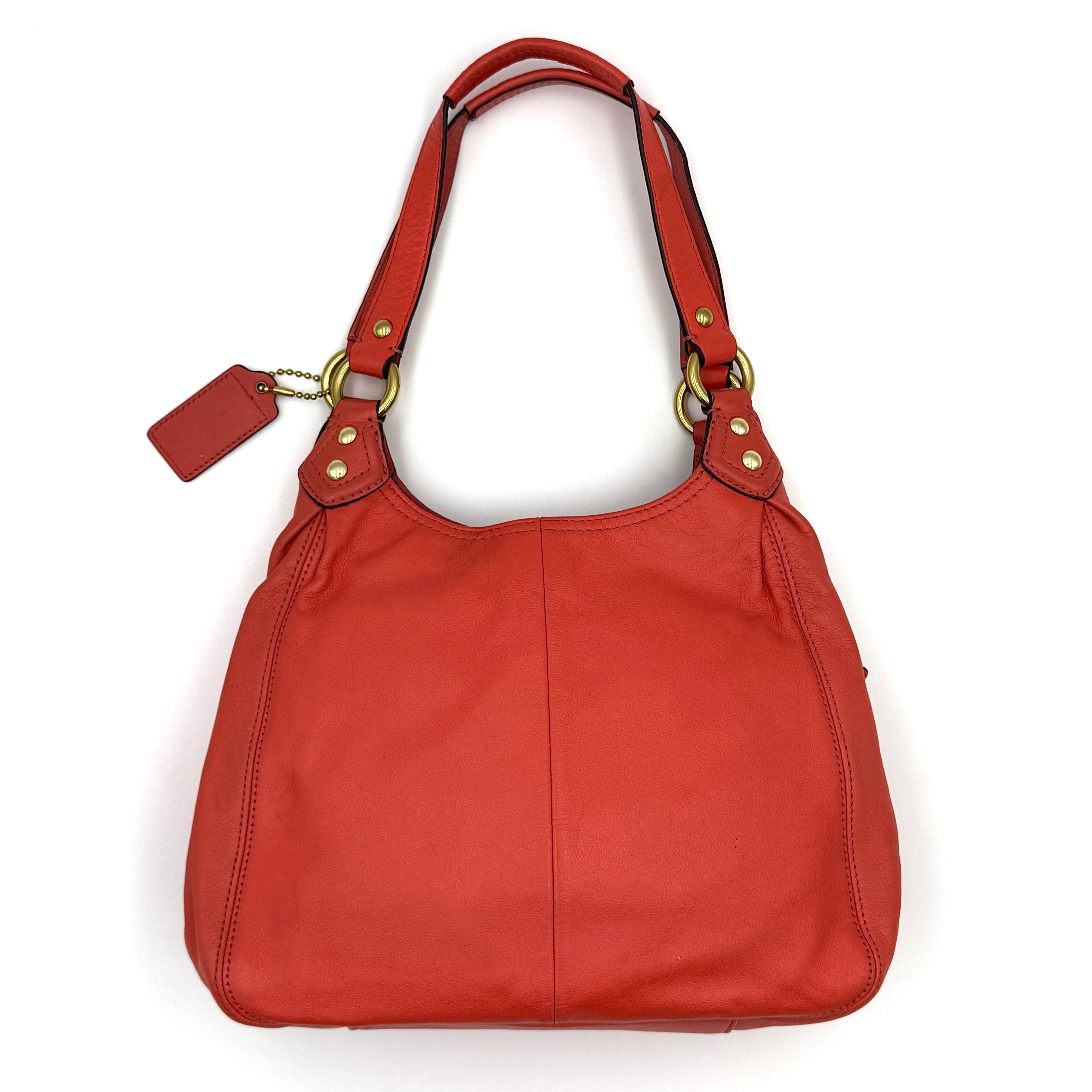 Coach Ashley Hobo Shoulder Bag Burnt Orange