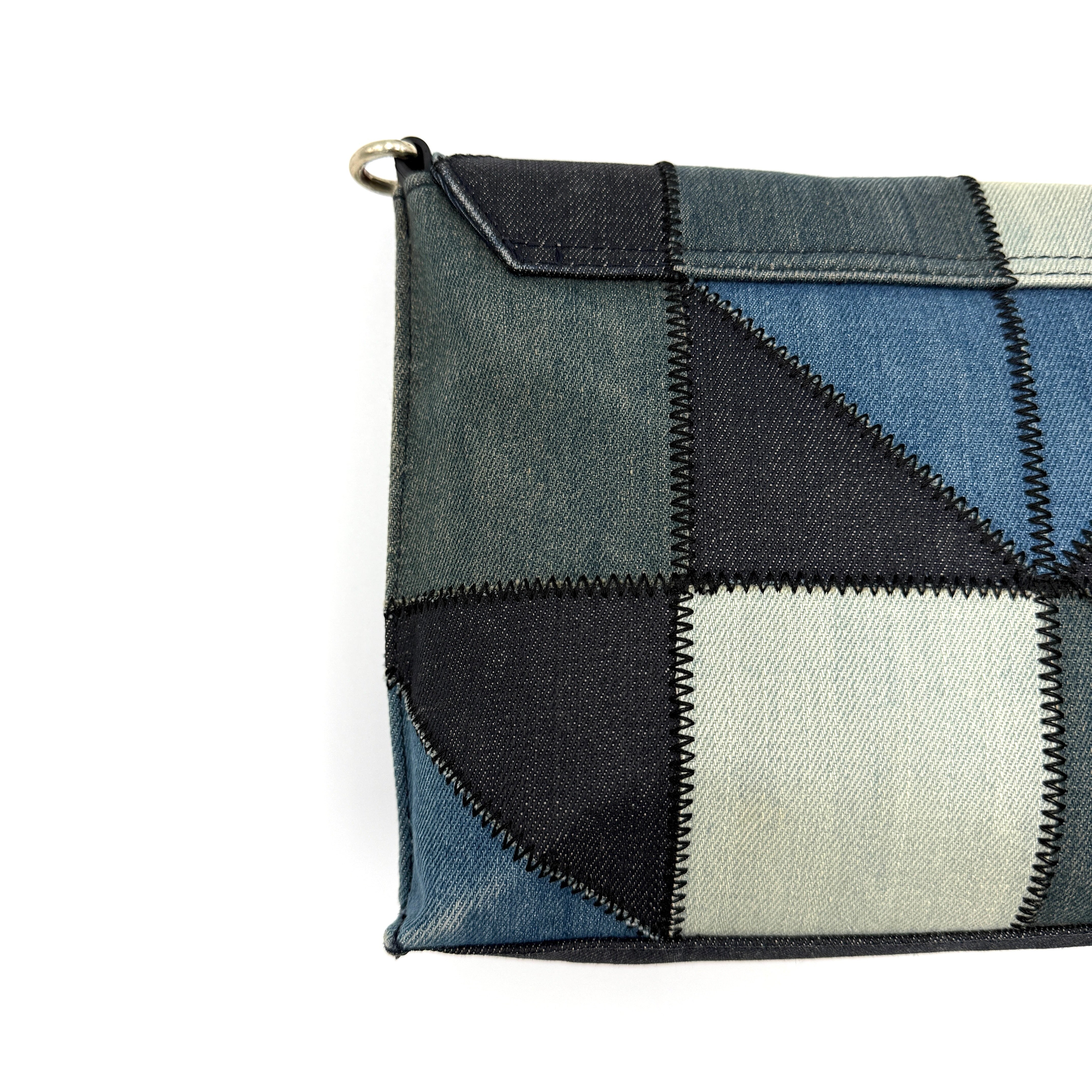 Diesel 2Way Denim Patchwork Shoulder Bag