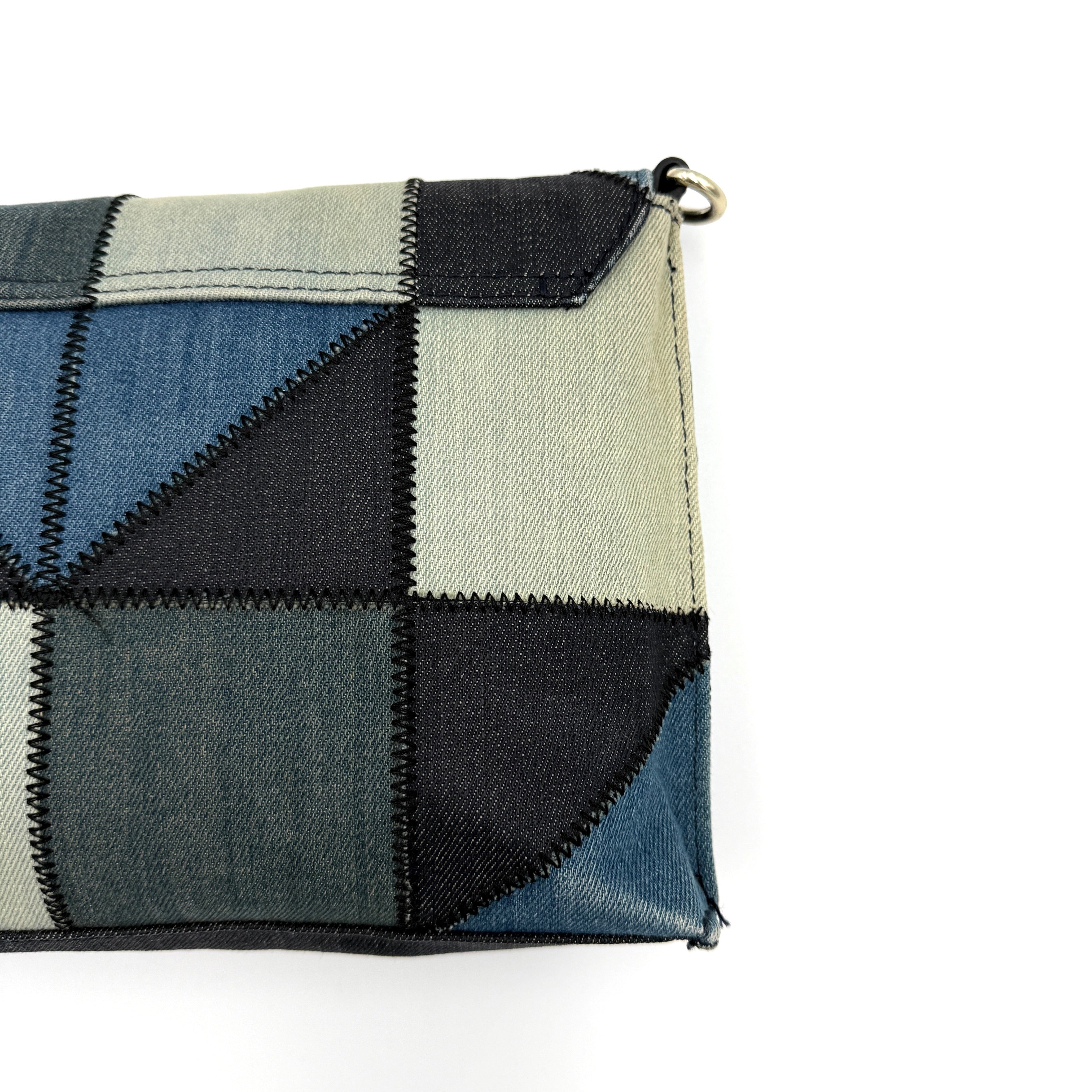 Diesel 2Way Denim Patchwork Shoulder Bag