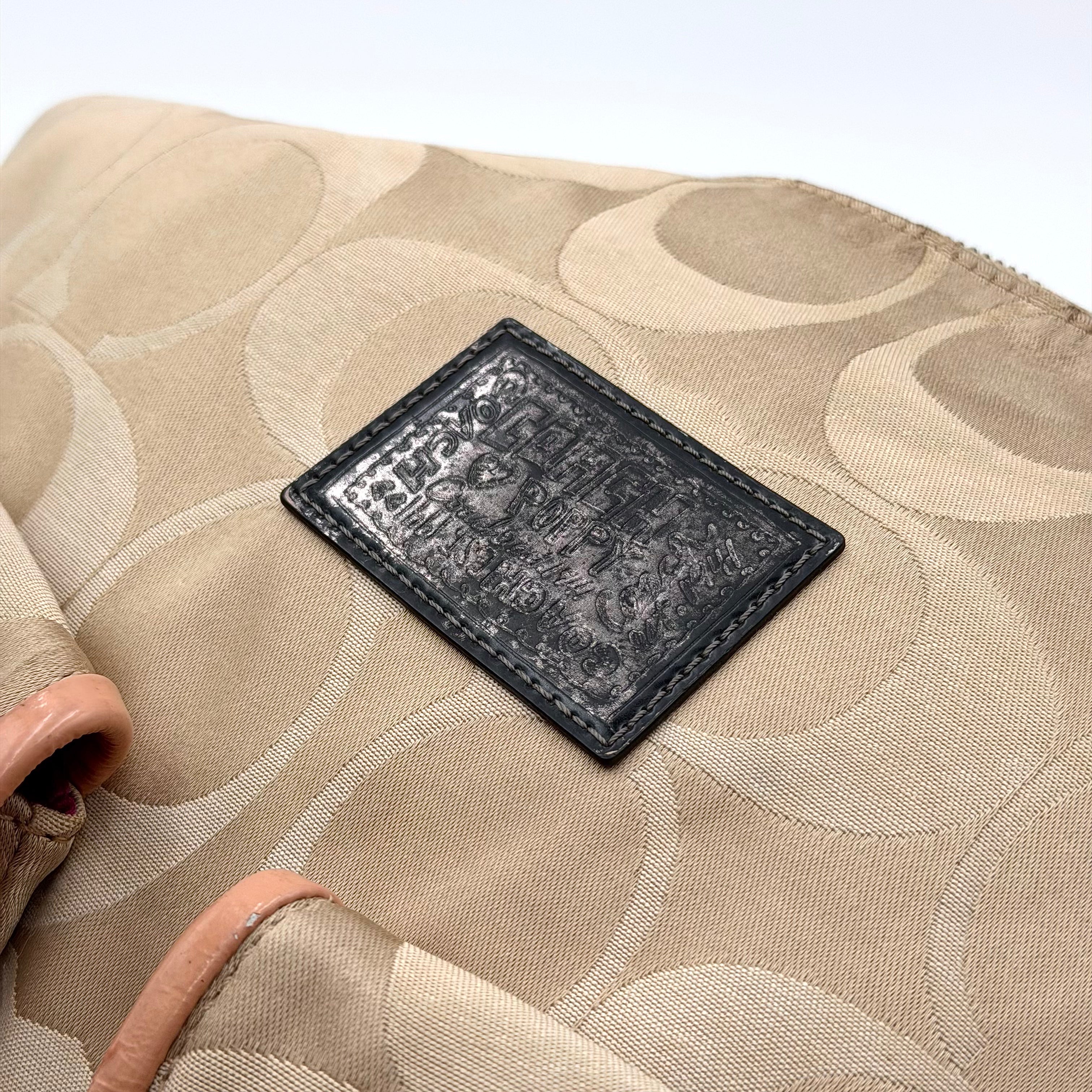 Coach 2Way Poppy Shoulder Bag Beige/Tan