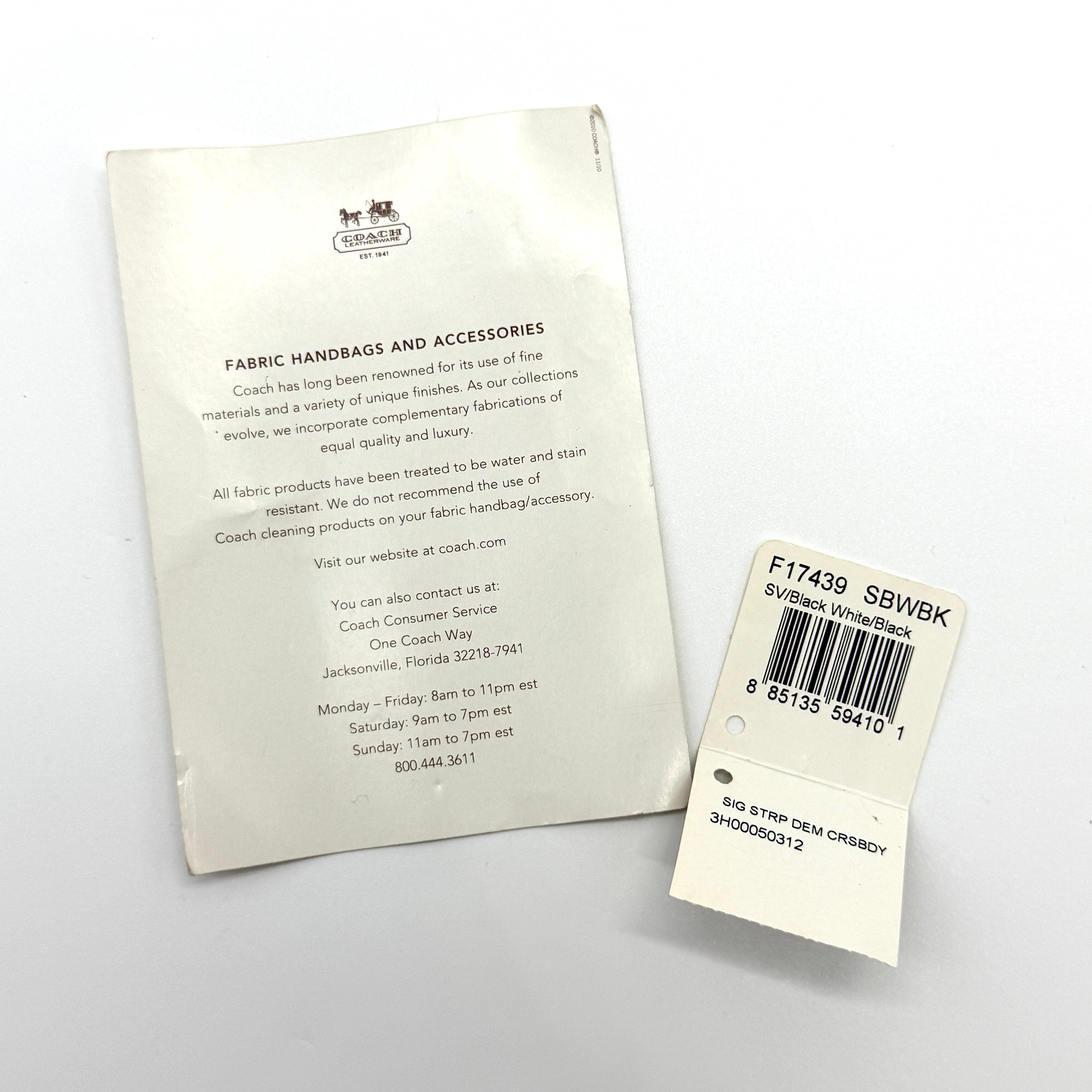 Coach 2Way Signature Strip Shoulder Bag Grey/Black