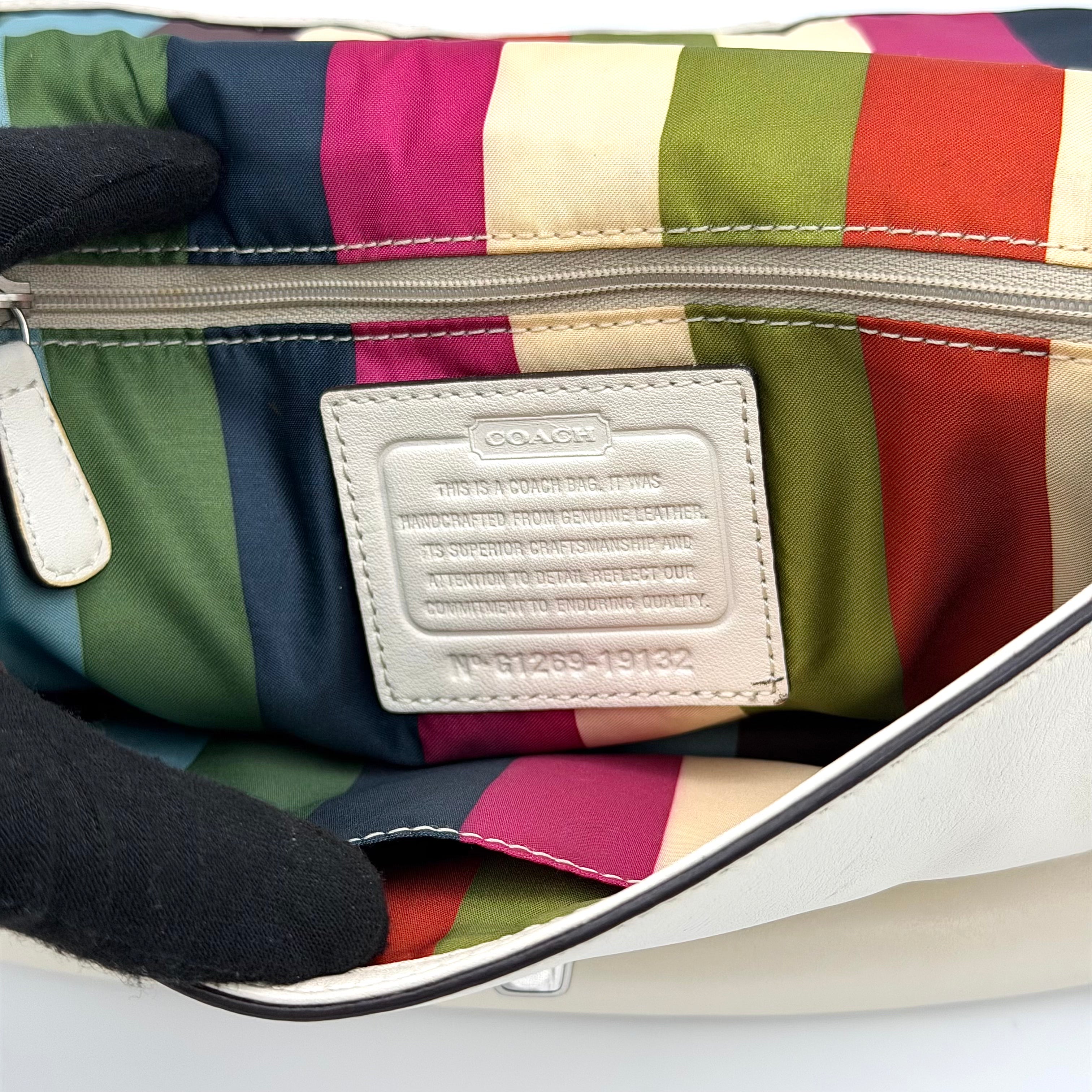 Coach 2Way Legacy Willis Shoulder Bag White