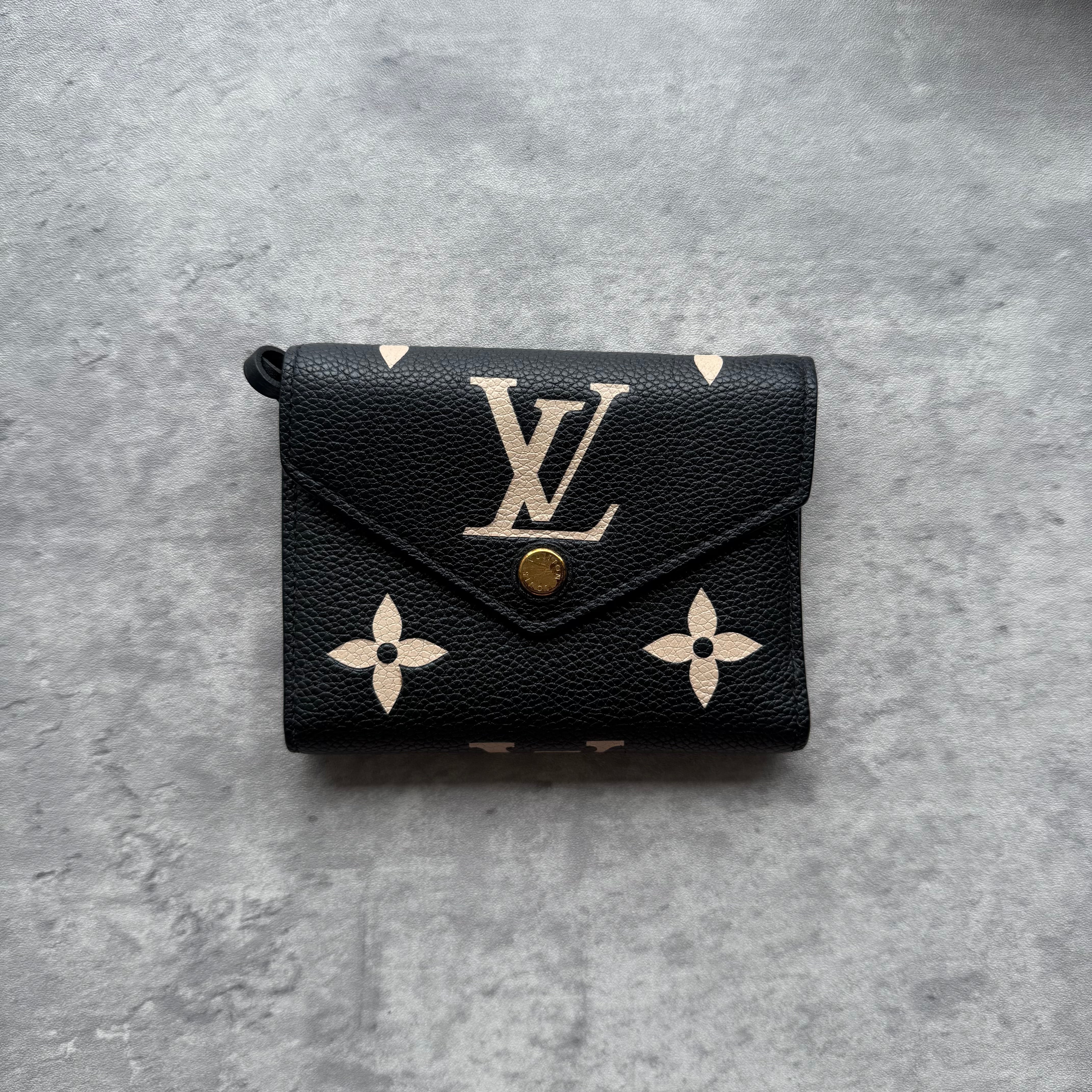 Louis Vuitton Monogram Victorine Empreinte Wallet Black