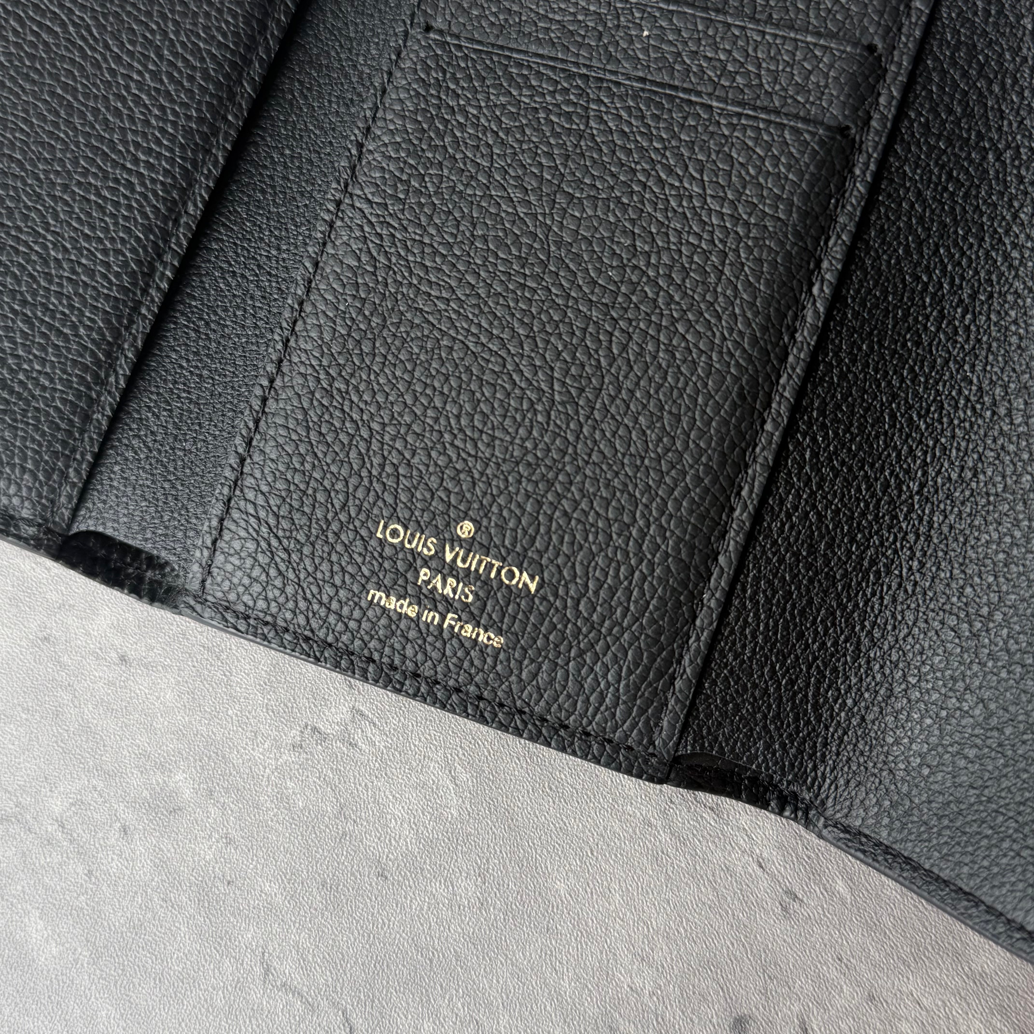 Louis Vuitton Monogram Victorine Empreinte Wallet Black