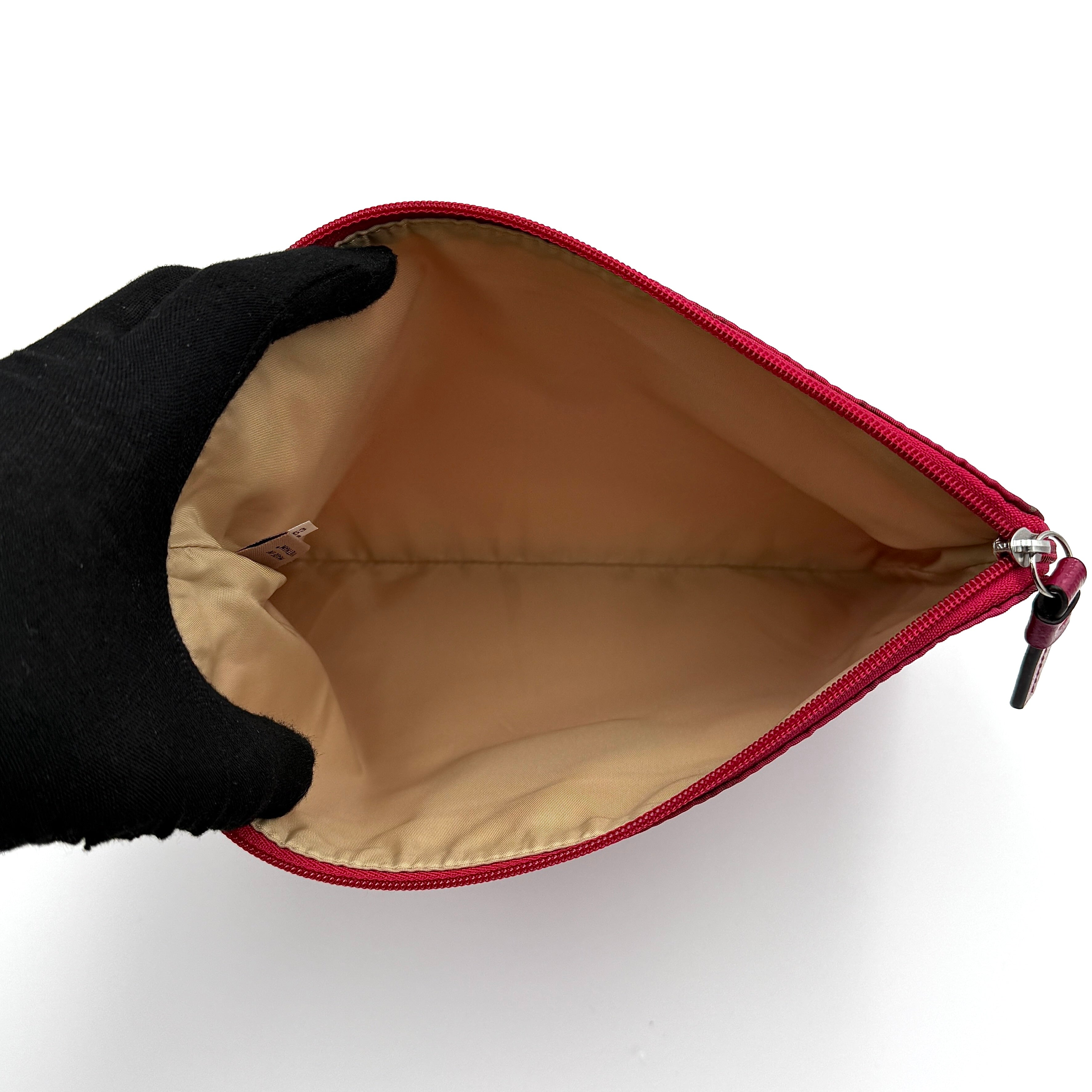 Coach Signature Getaway Weekender Plaid Nylon Tote Bag Pink