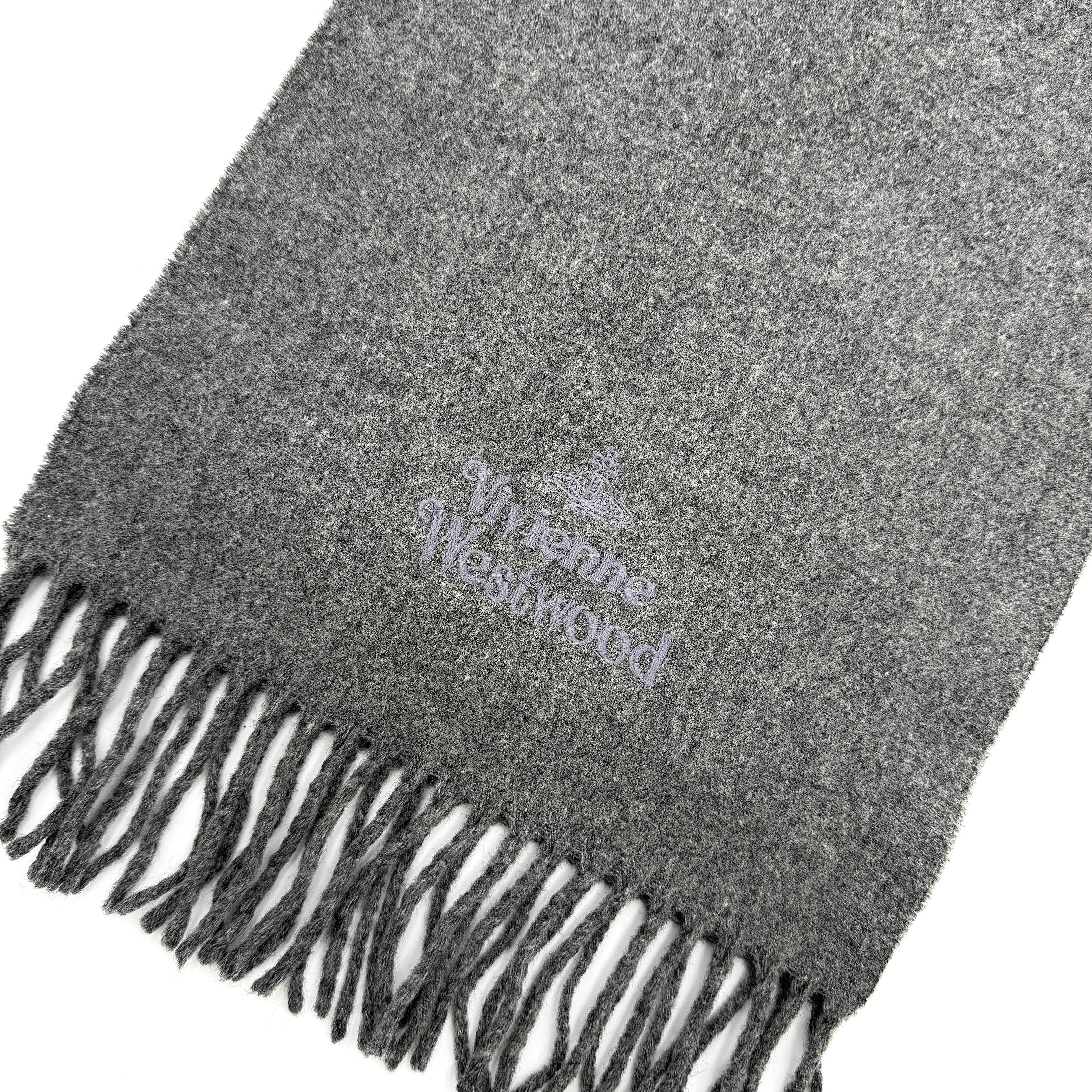 Vivienne Westwood Wool Scarf Grey