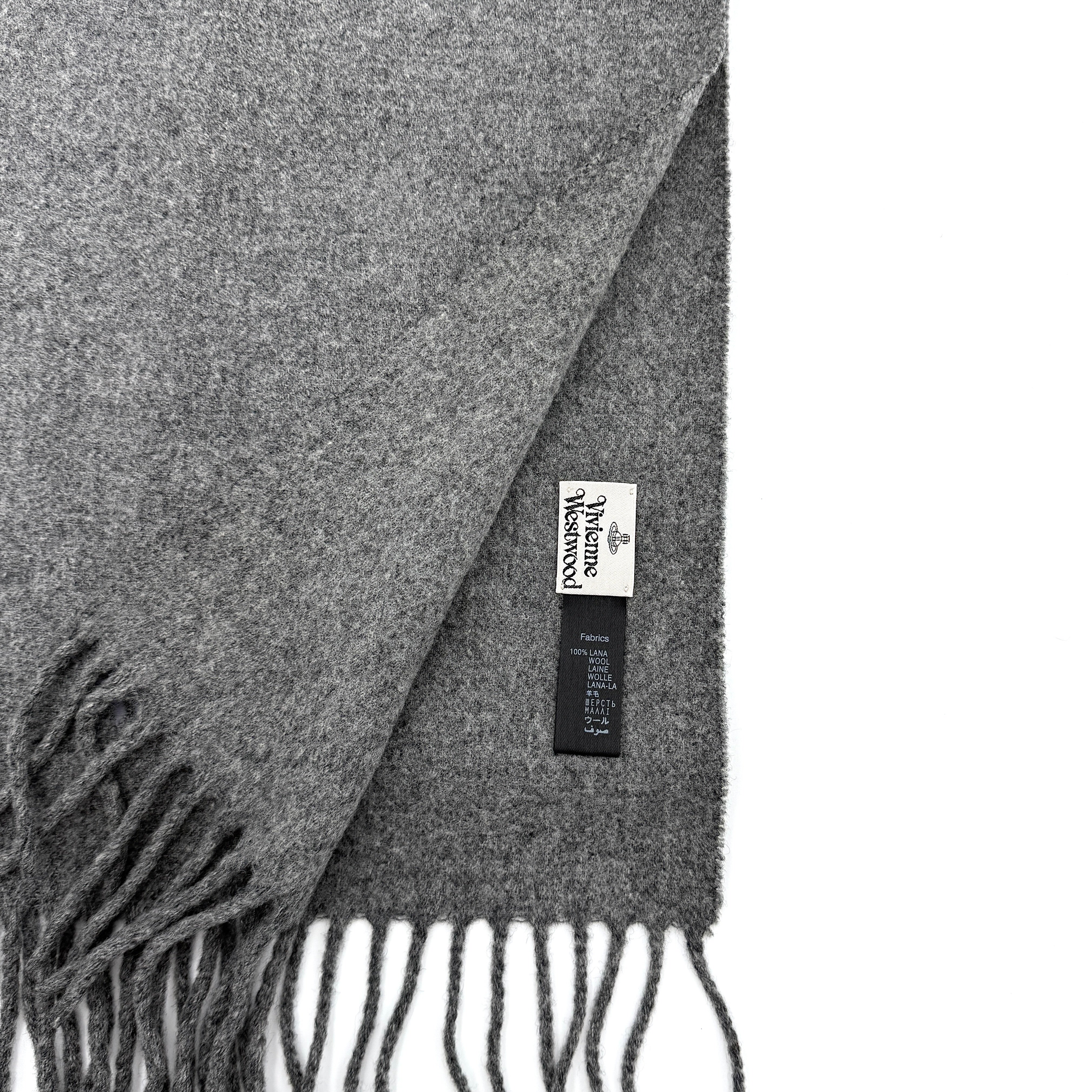 Vivienne Westwood Wool Scarf Grey