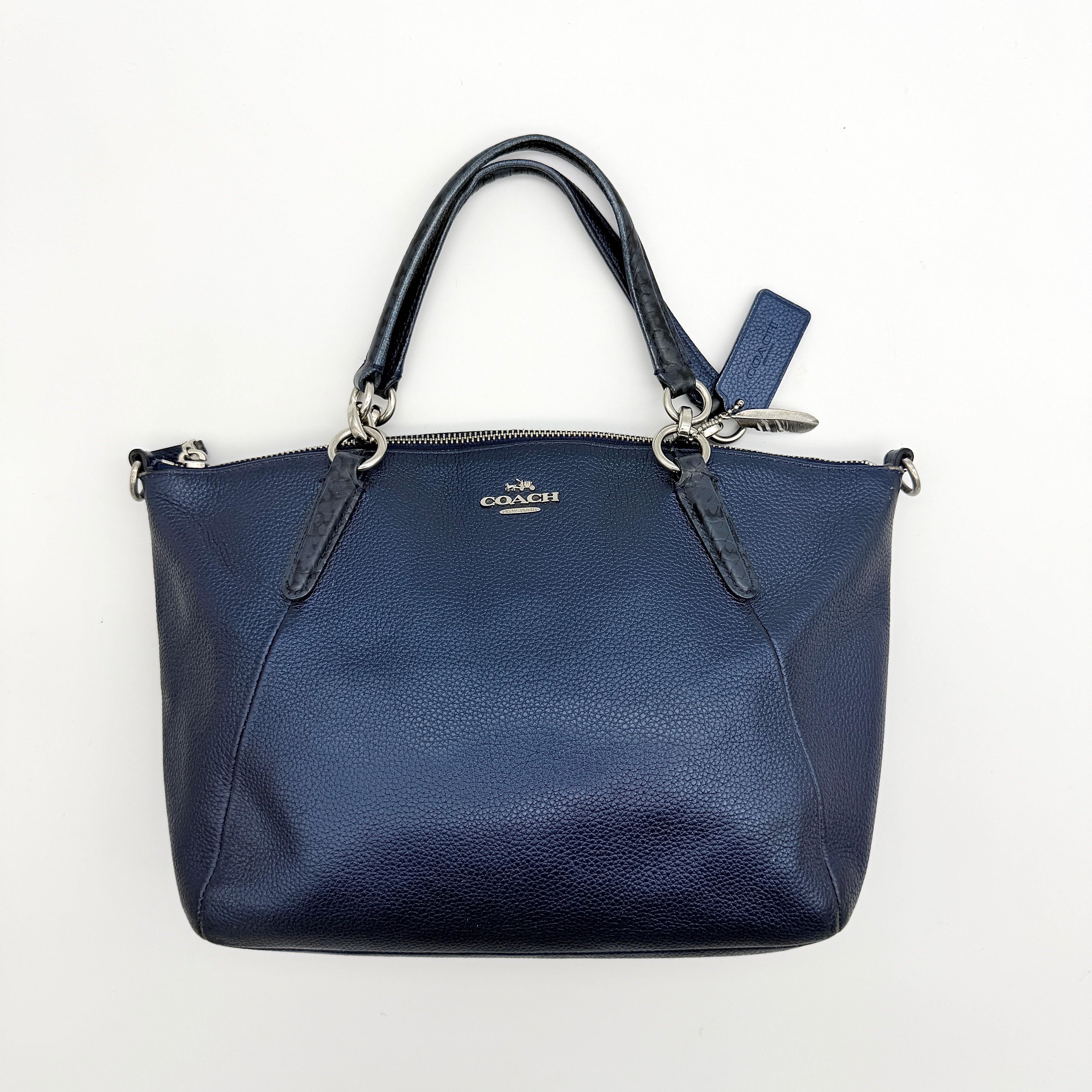 Coach 2Way Kelsey Shoulder Bag Navy Blue