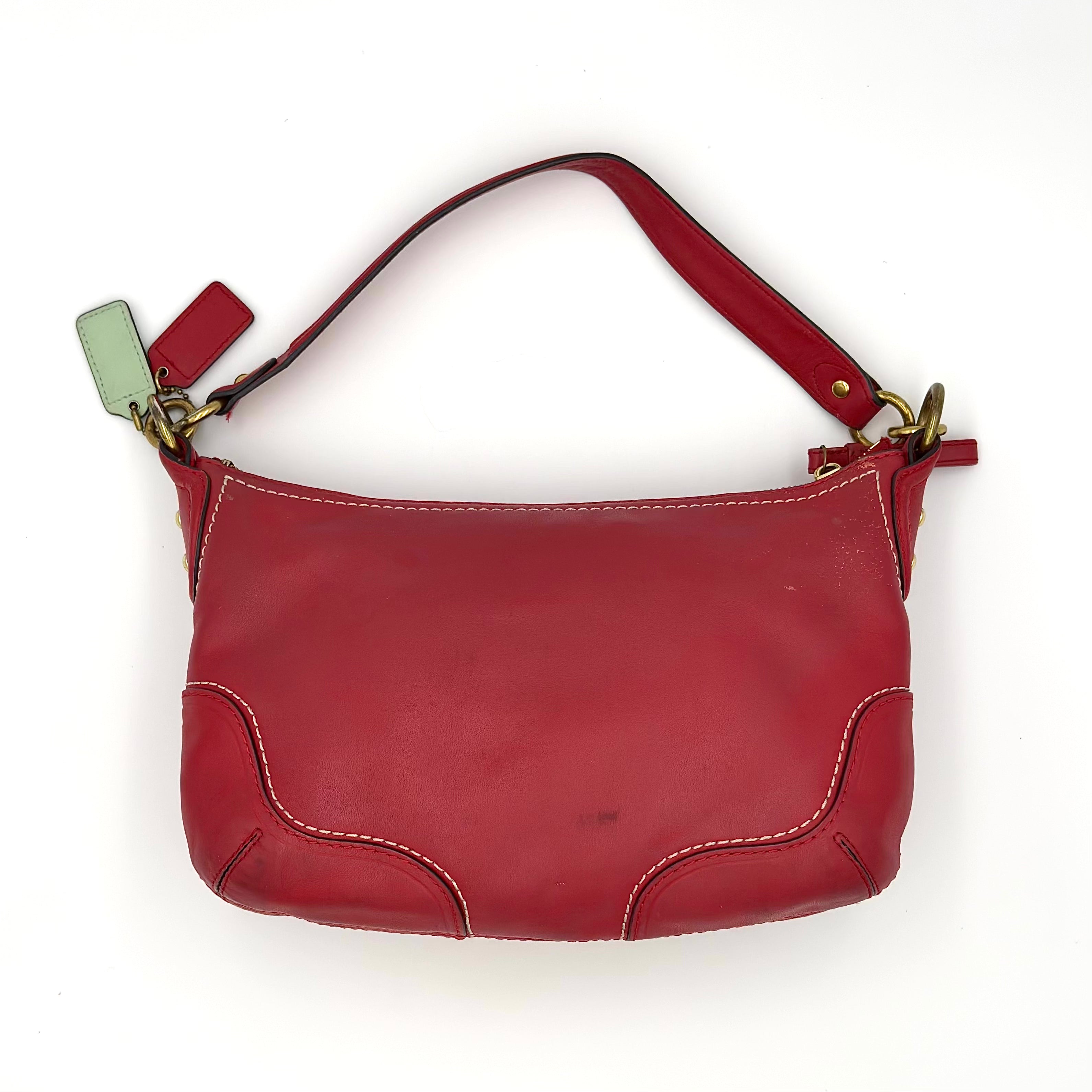 Coach 2Way Poppy Shoulder Bag Red