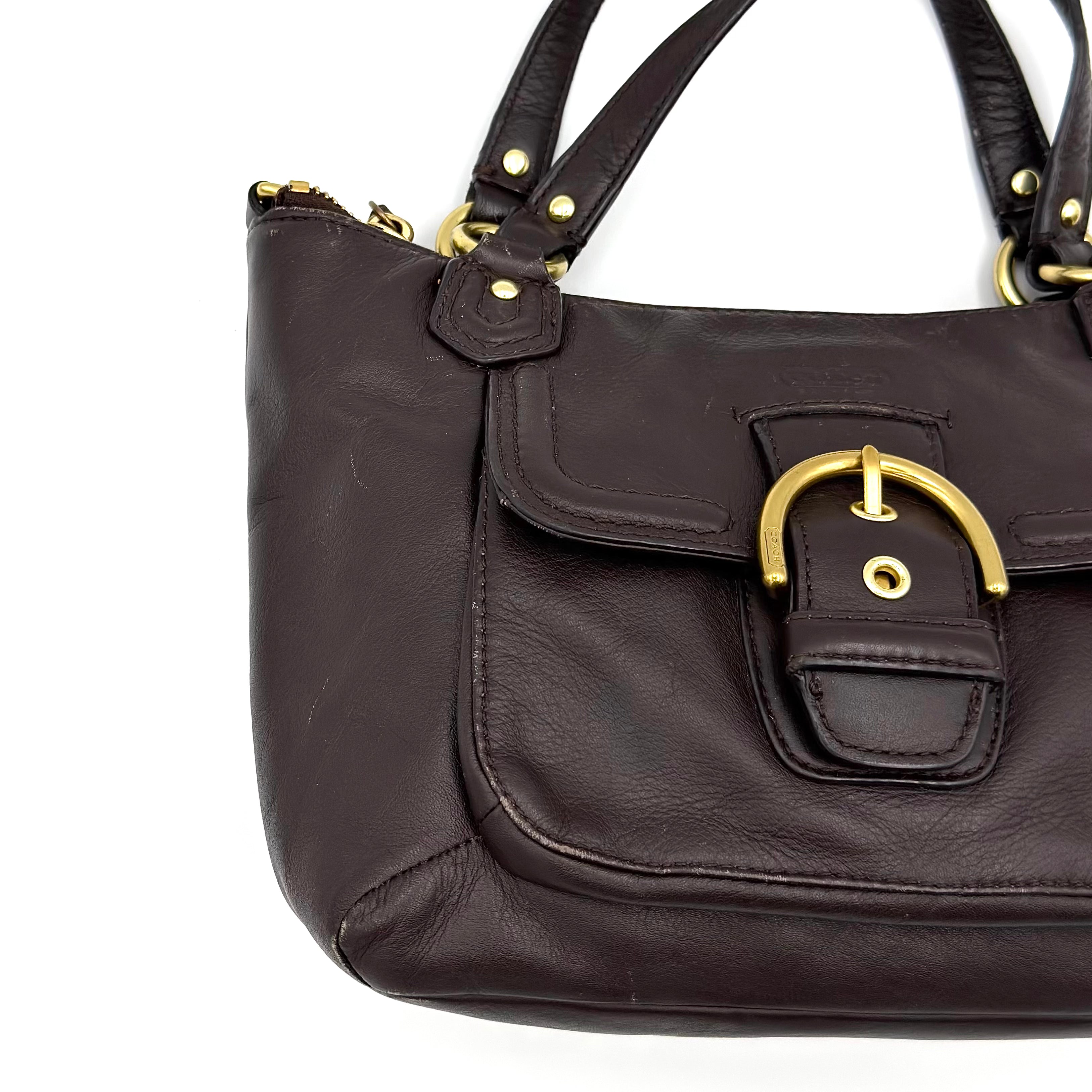 Coach 2Way Campbell Belle Shoulder Bag Brown