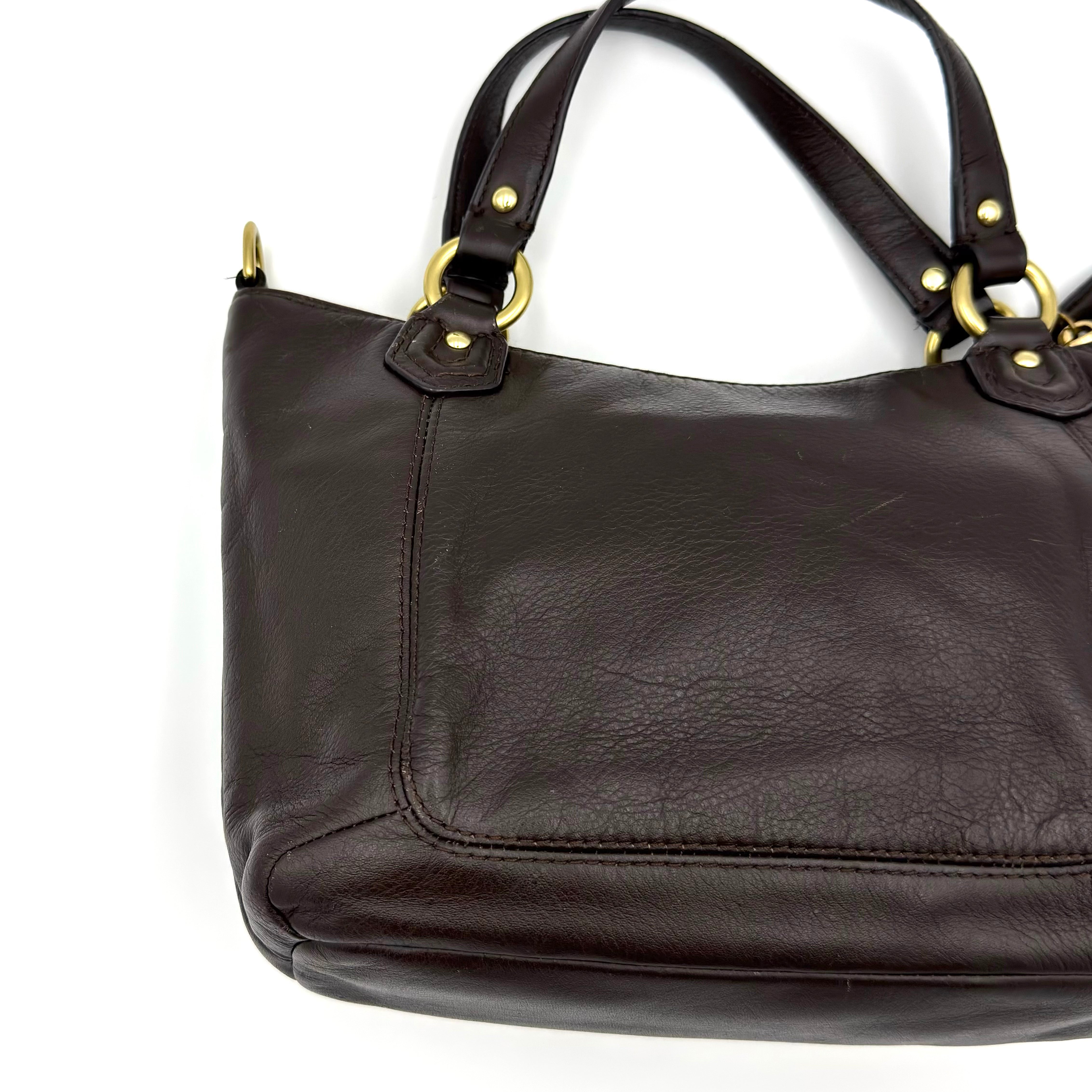 Coach 2Way Campbell Belle Shoulder Bag Brown
