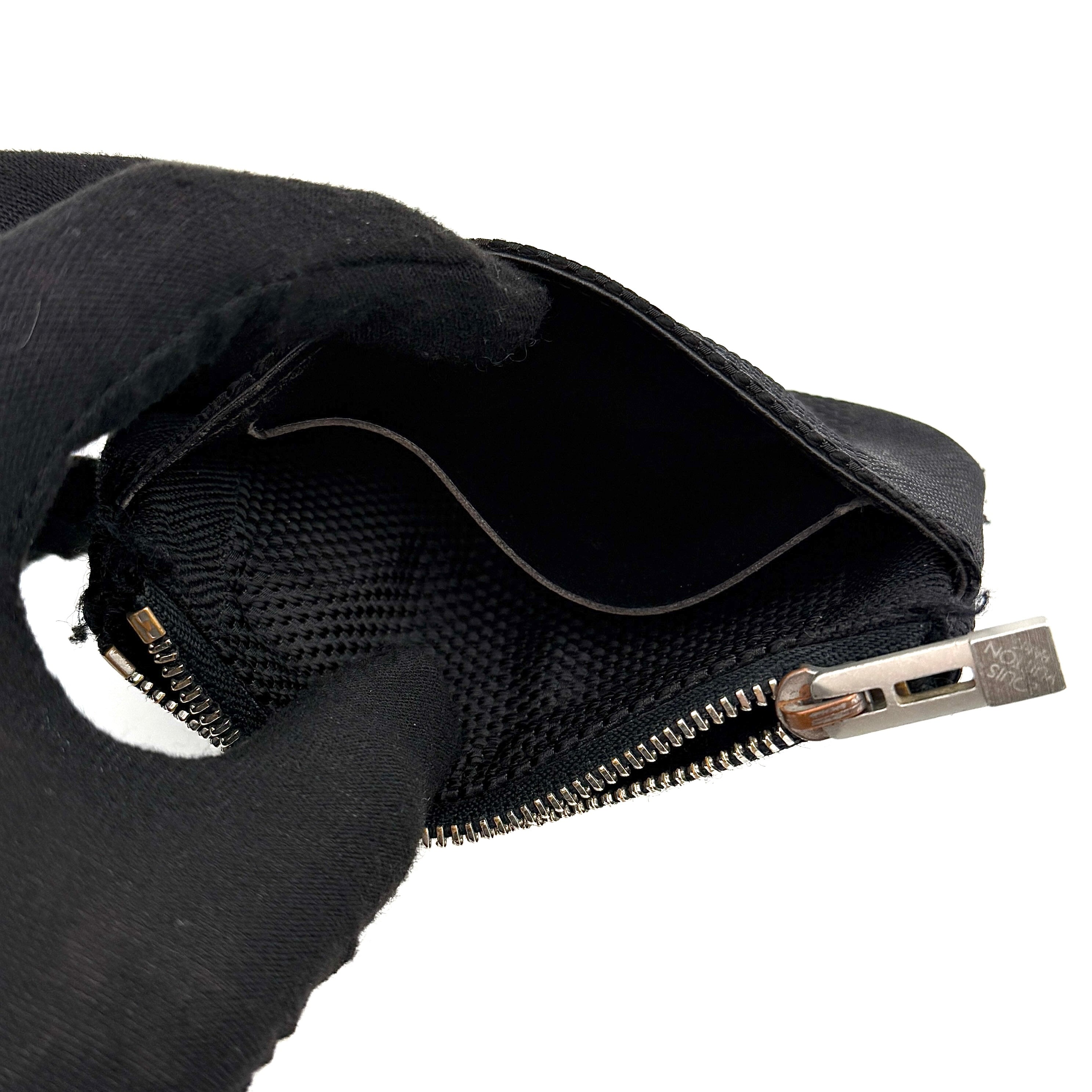 Louis Vuitton Pochette Cles Damier Geant Coin Case Black