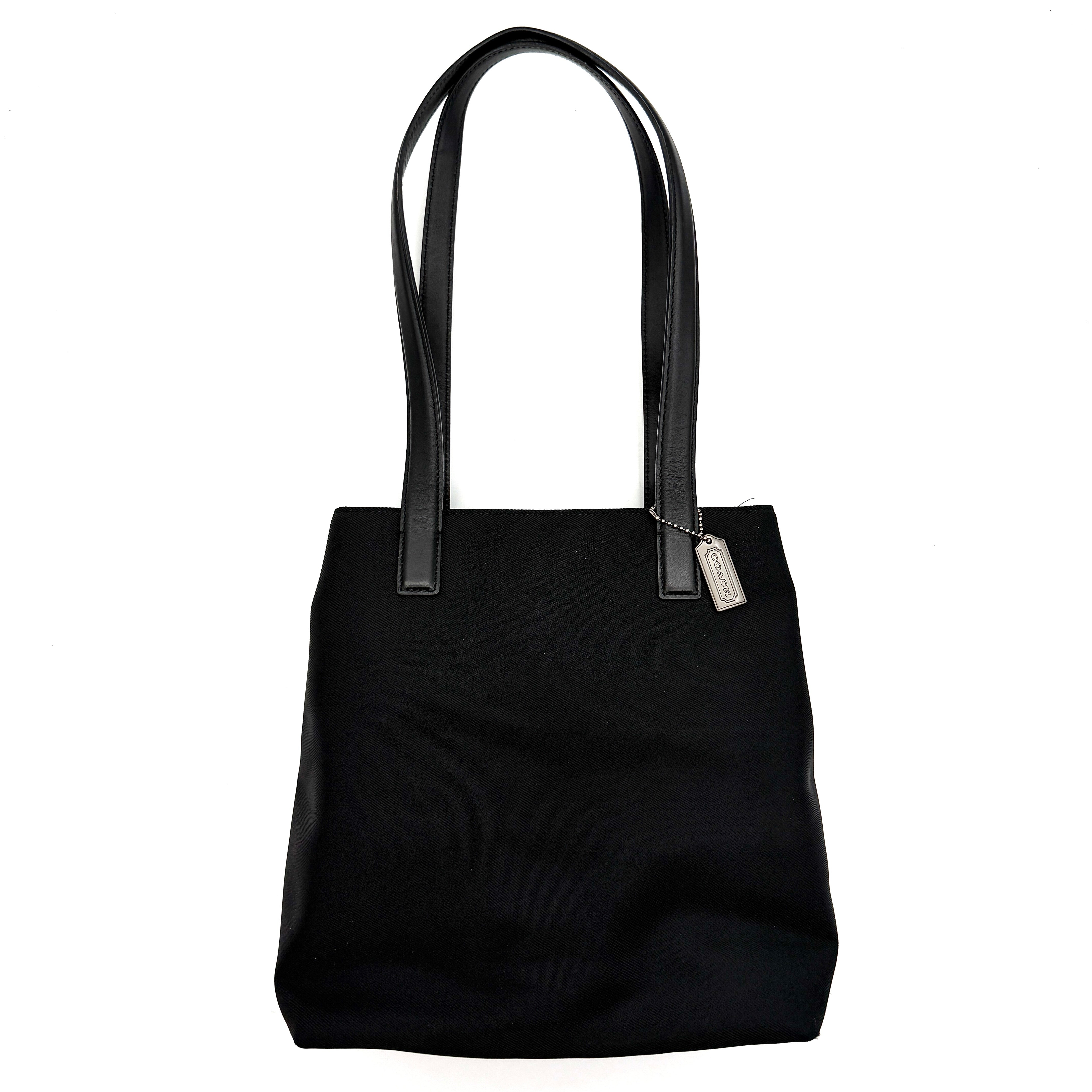 Coach Mercer Nylon Tote Bag Black