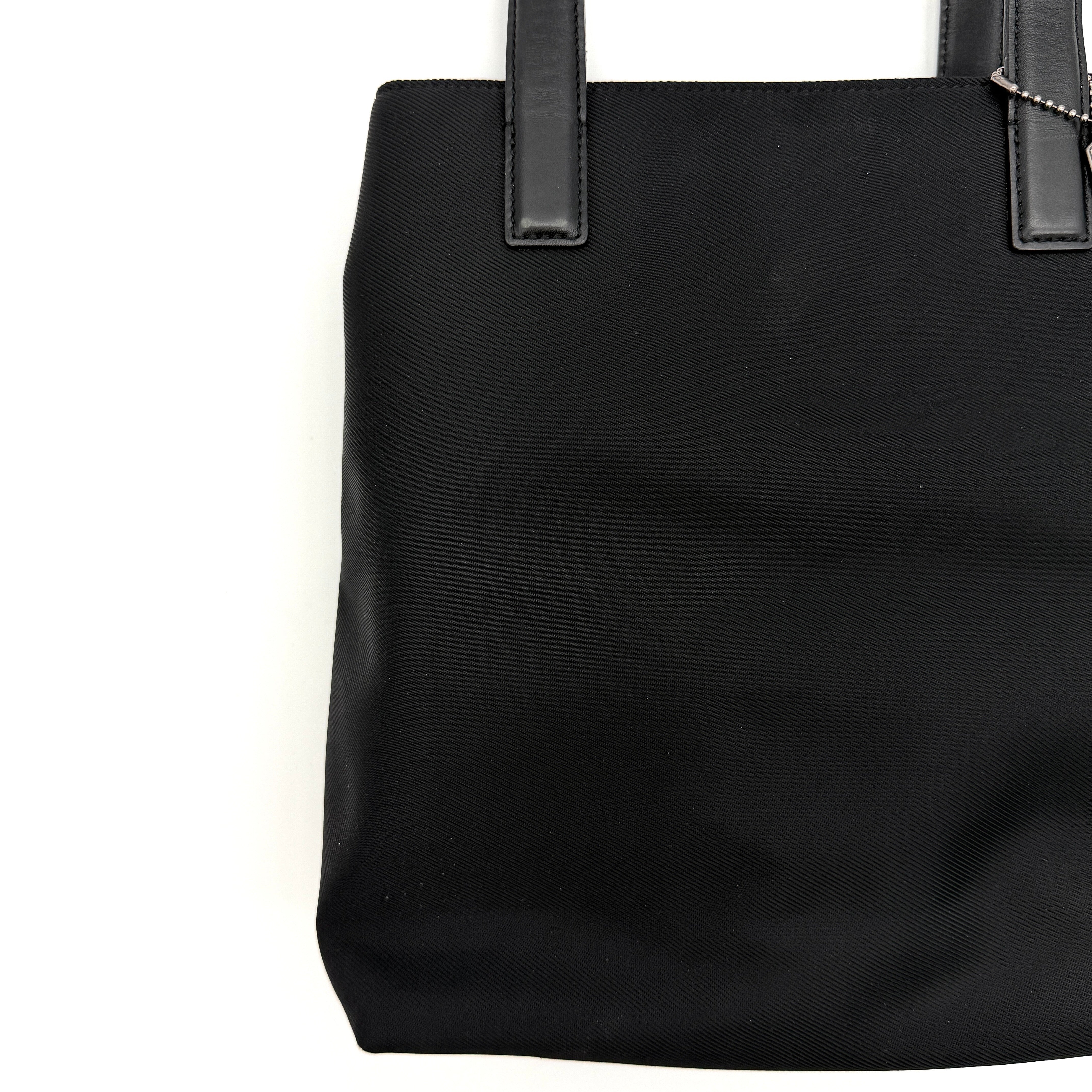 Coach Mercer Nylon Tote Bag Black