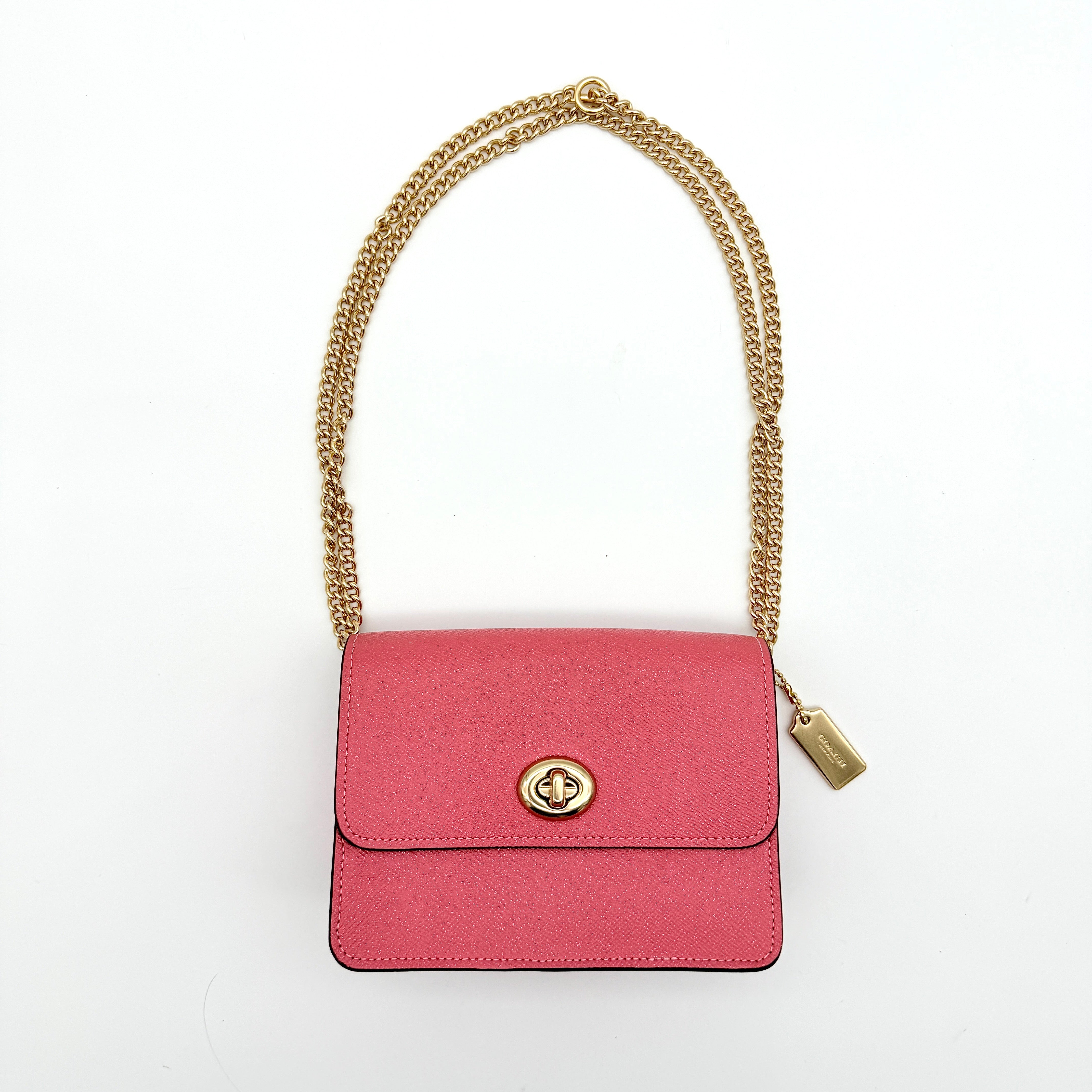 Coach 2Way Bowery Turnlock Shoulder Bag Pink