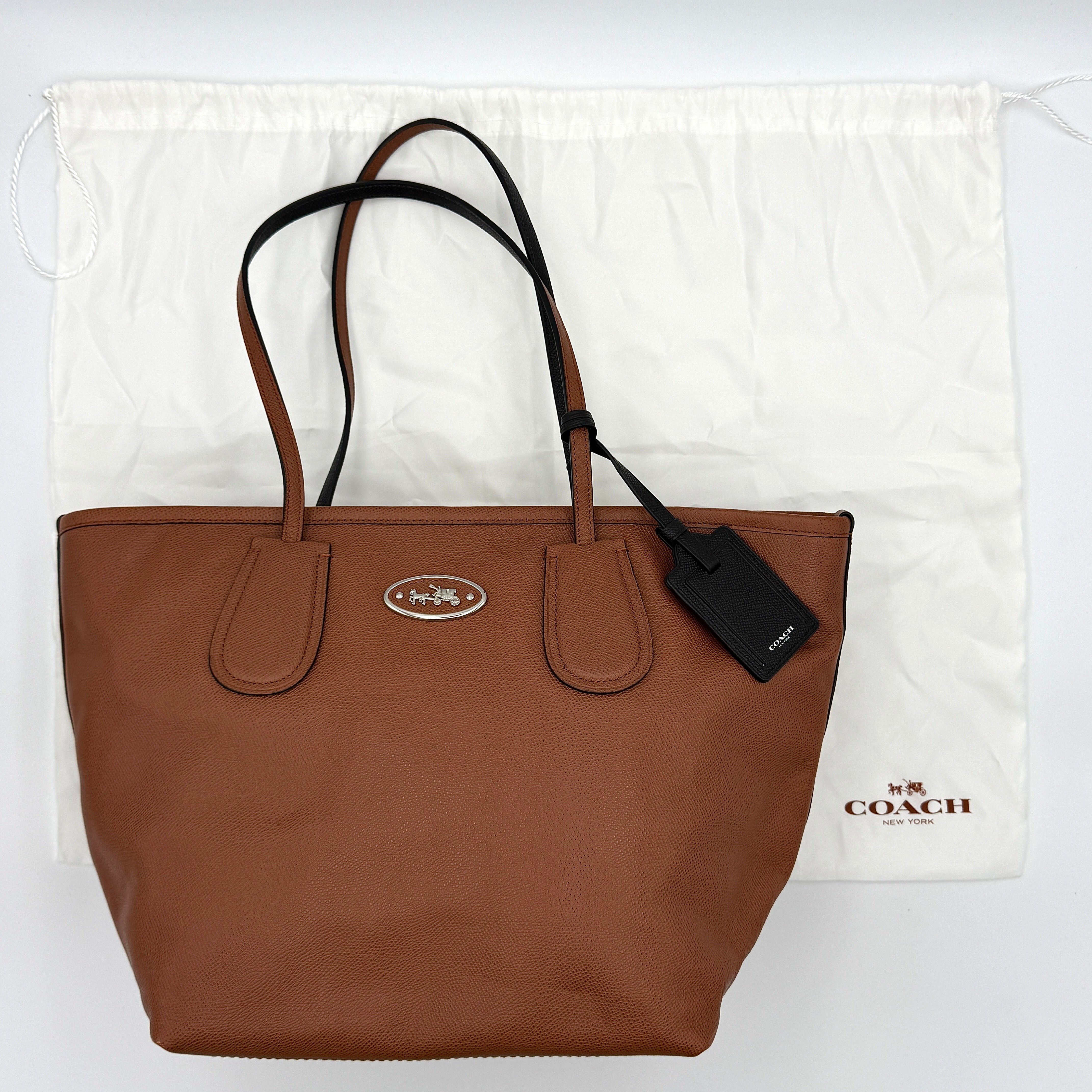 Coach Taxi City Tote Bag Brown