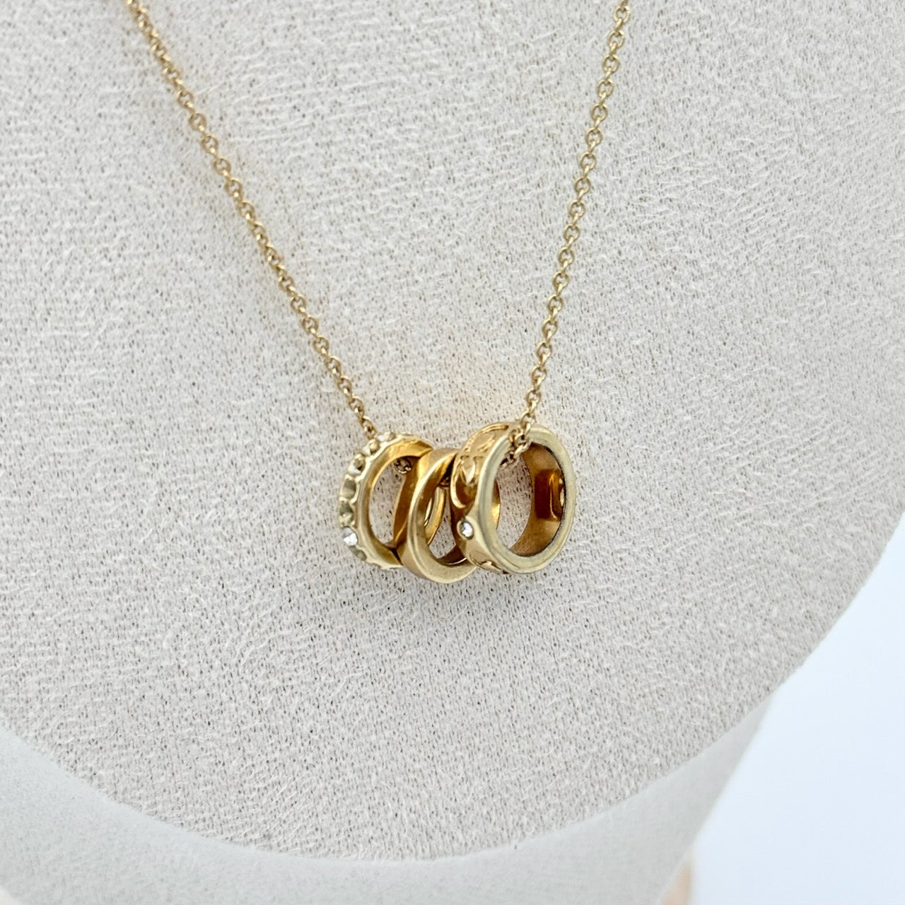 Coach Signature Rondell Necklace Gold
