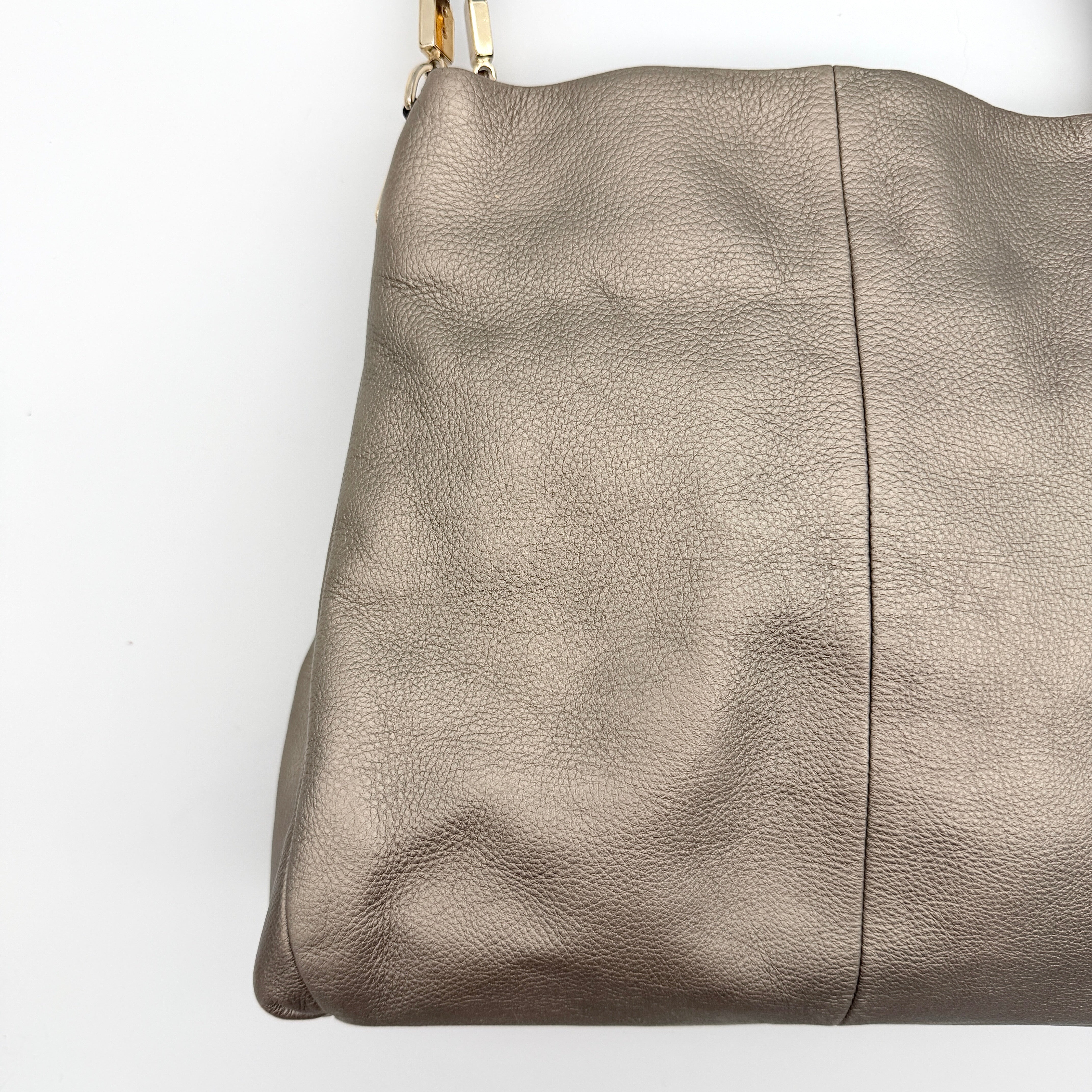 Coach Madison Phoebe Shoulder Bag Metallic Taupe