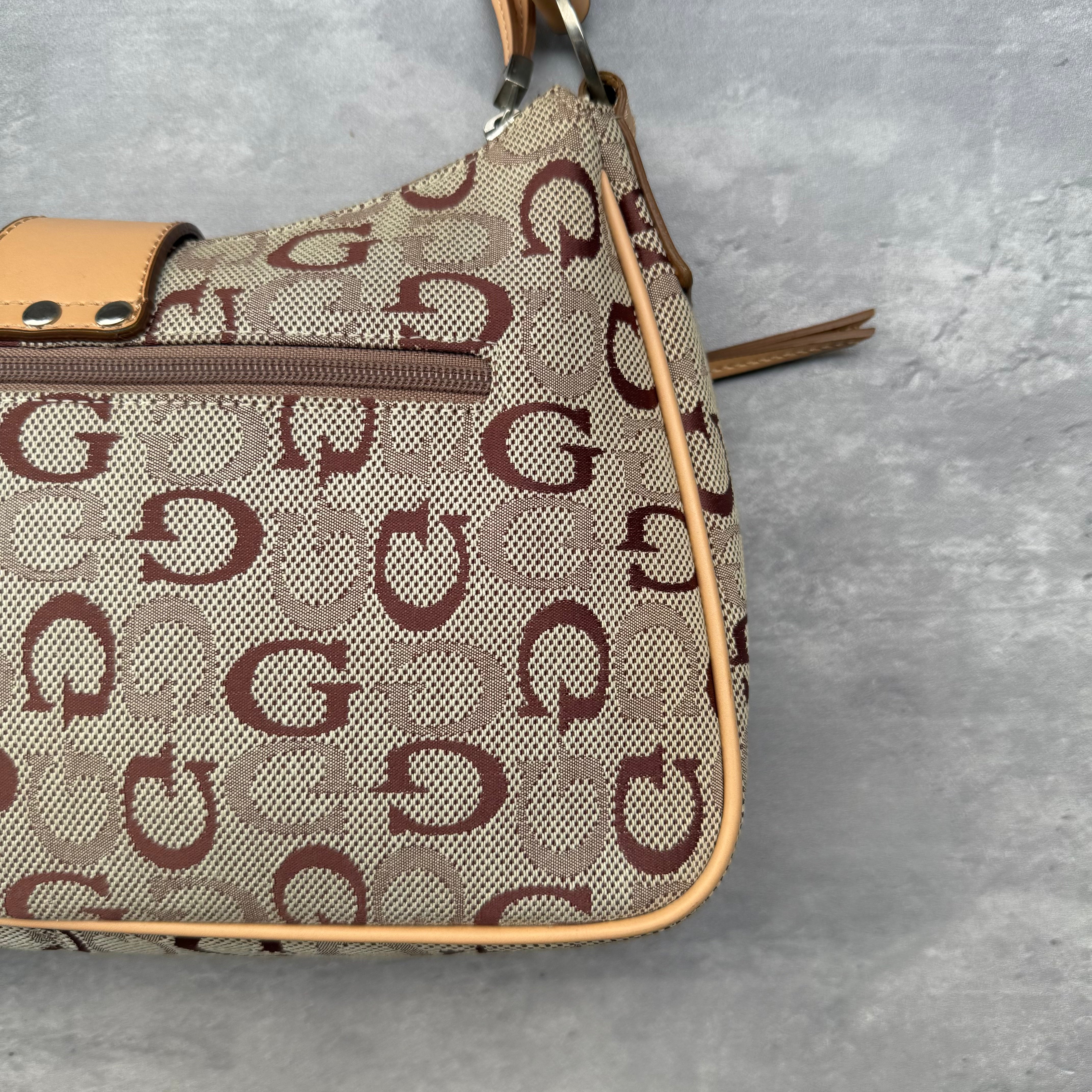 Guess Y2K G Monogram ShoulderBag Beige/Tan