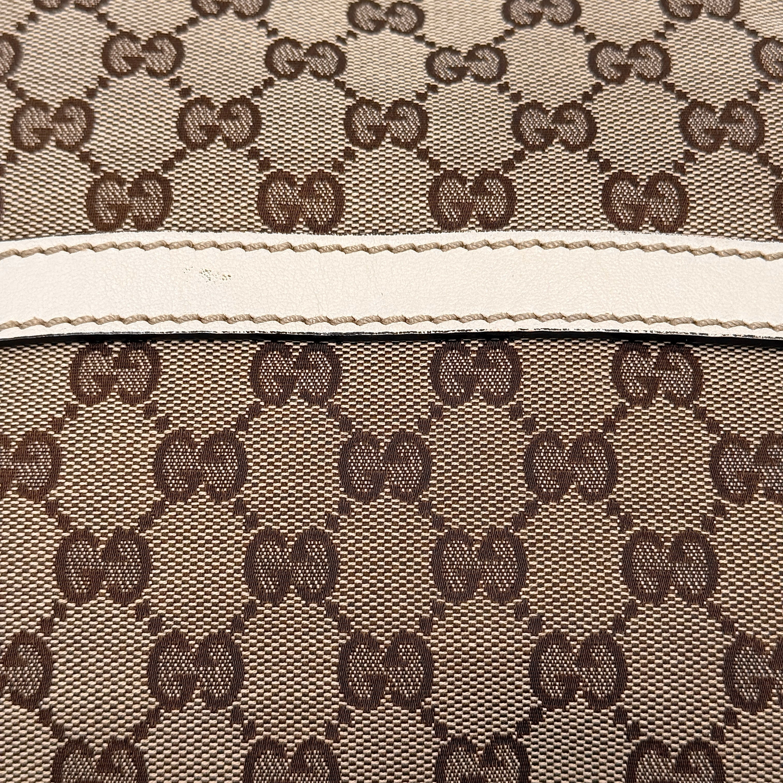 Gucci GG Monogram Royal Hobo Shoulder Bag Beige