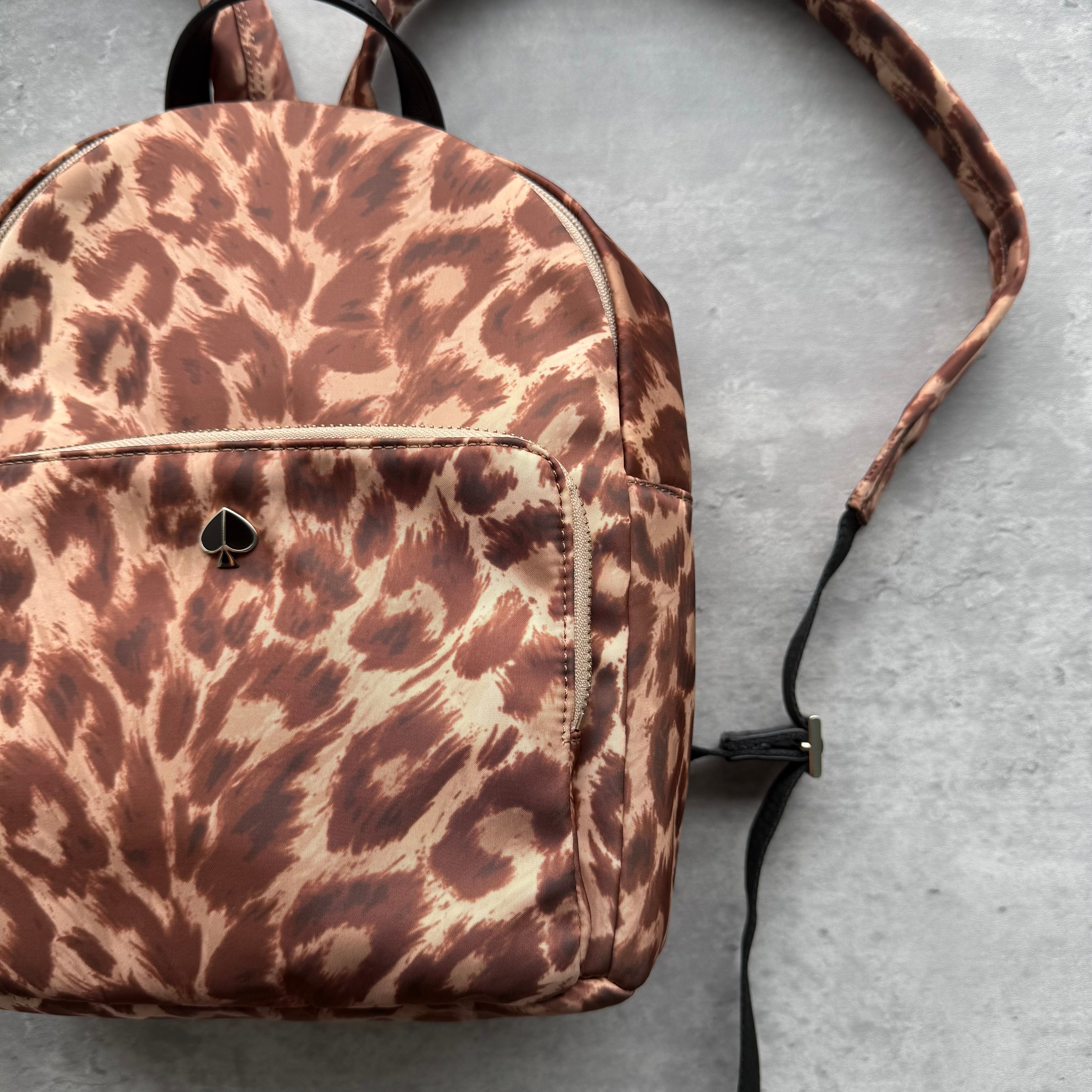 Kate Spade Taylor Leopard Print Backpack