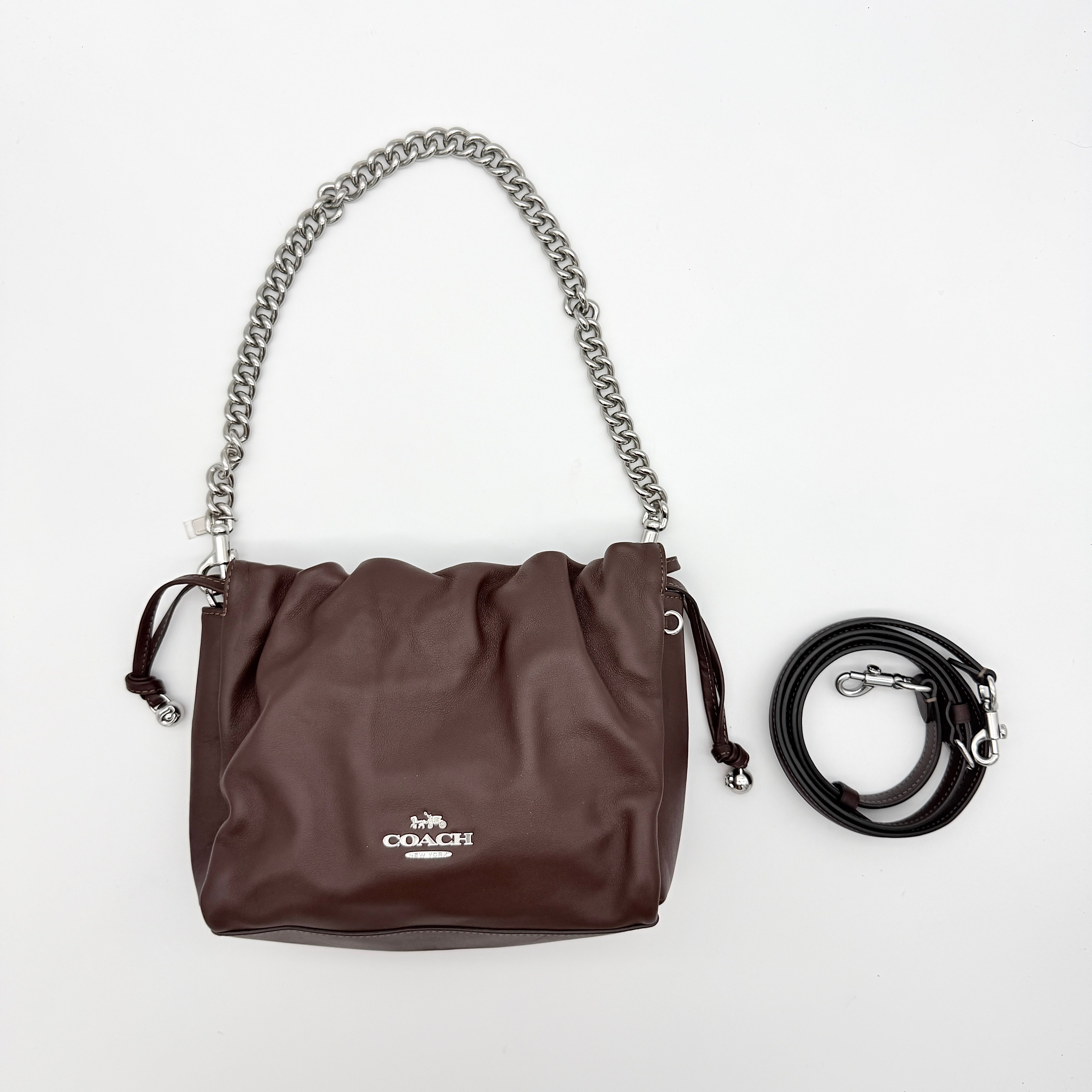 Coach 2Way Faye Shoulder Bag Brown