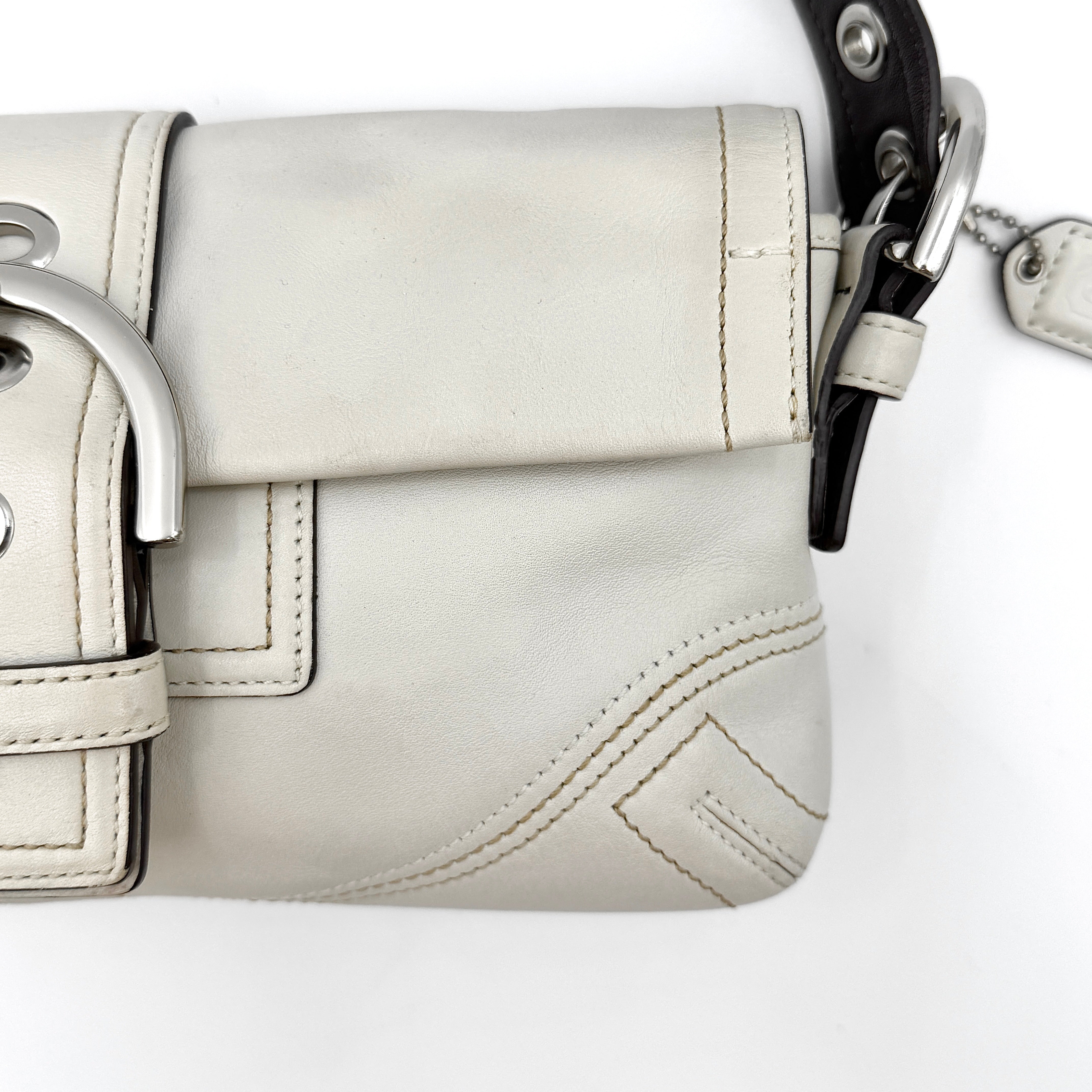 Coach Y2K Soho Buckle Shoulder Bag Ivory