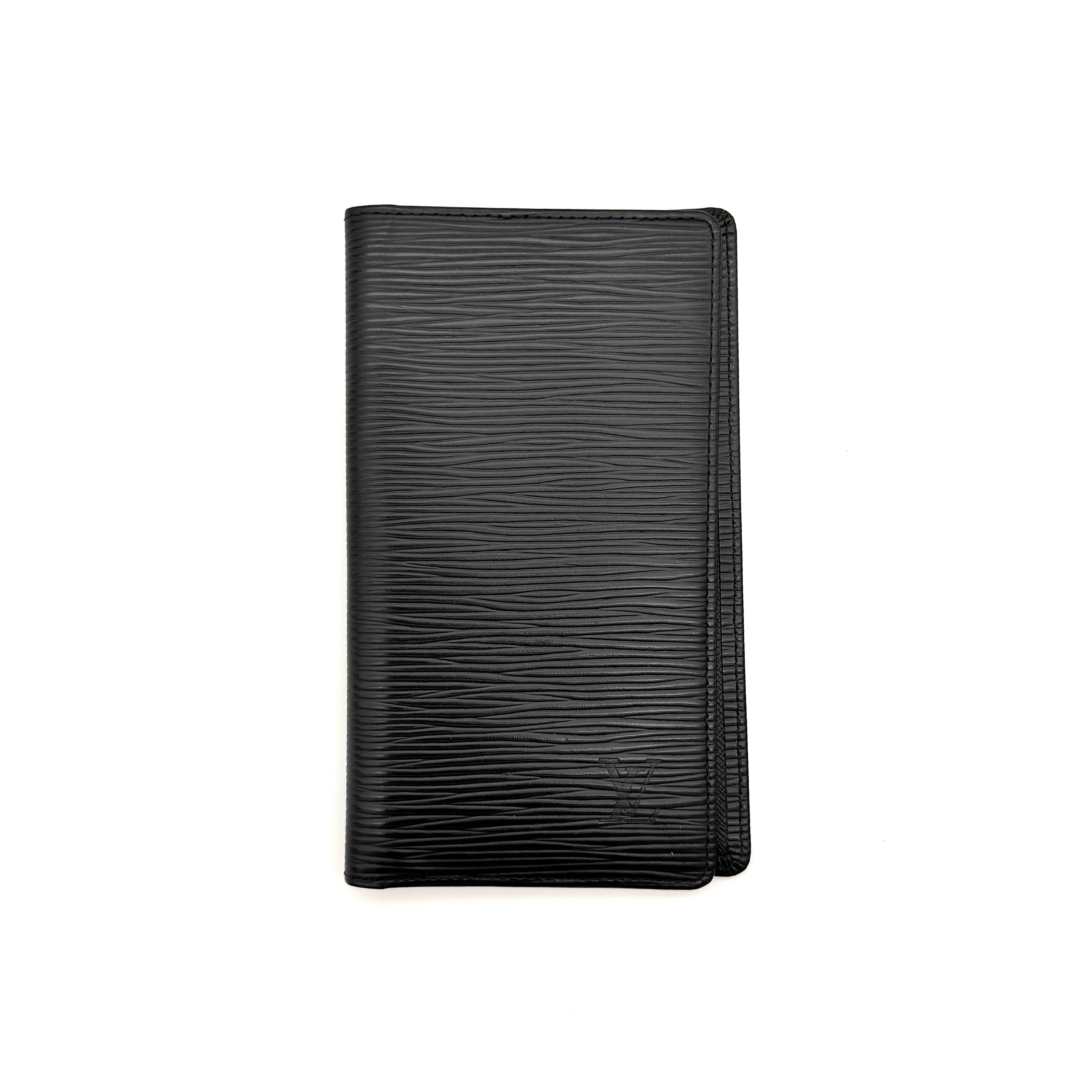 Louis Vuitton Epi Leather Brazza Wallet Black