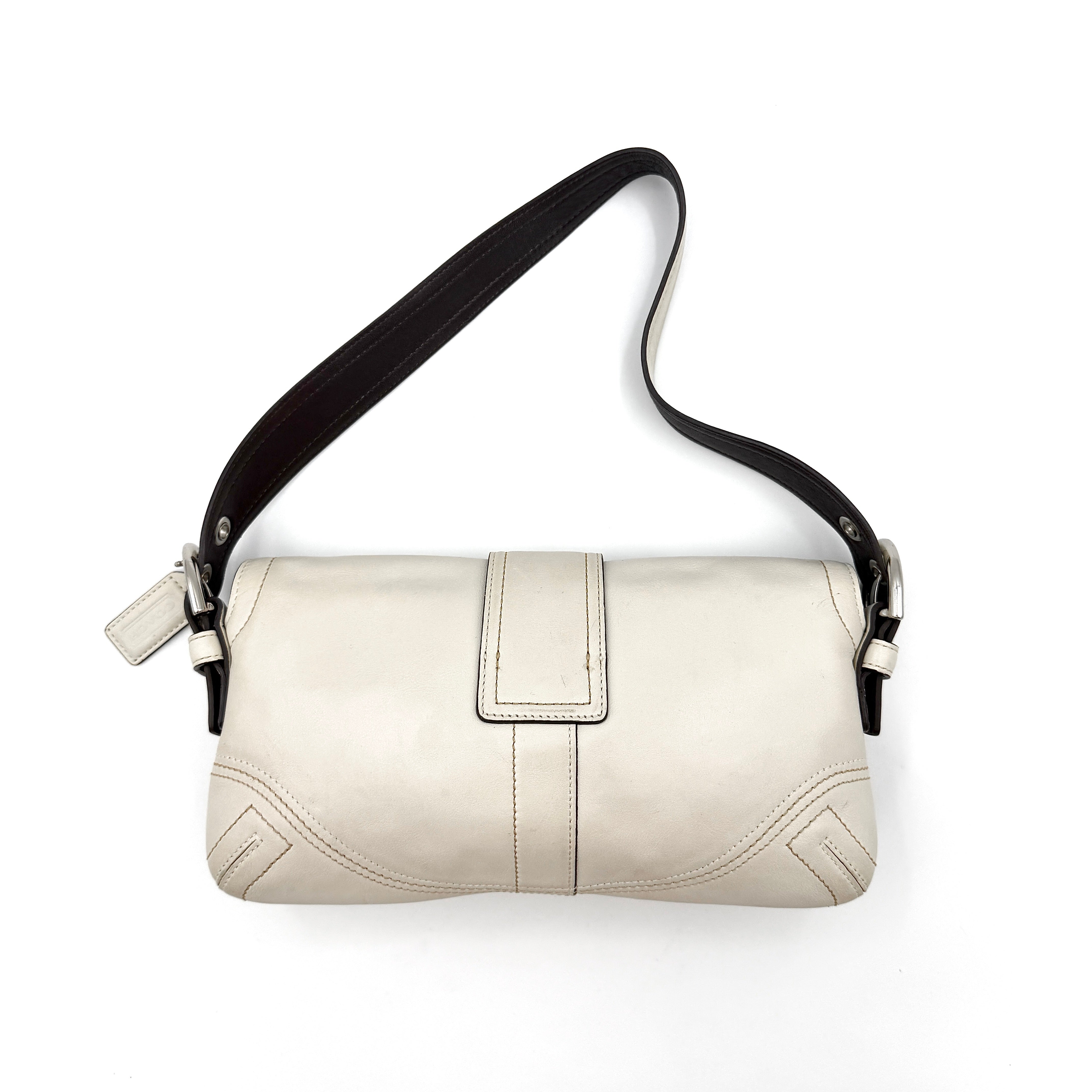 Coach Y2K Soho Buckle Shoulder Bag Ivory