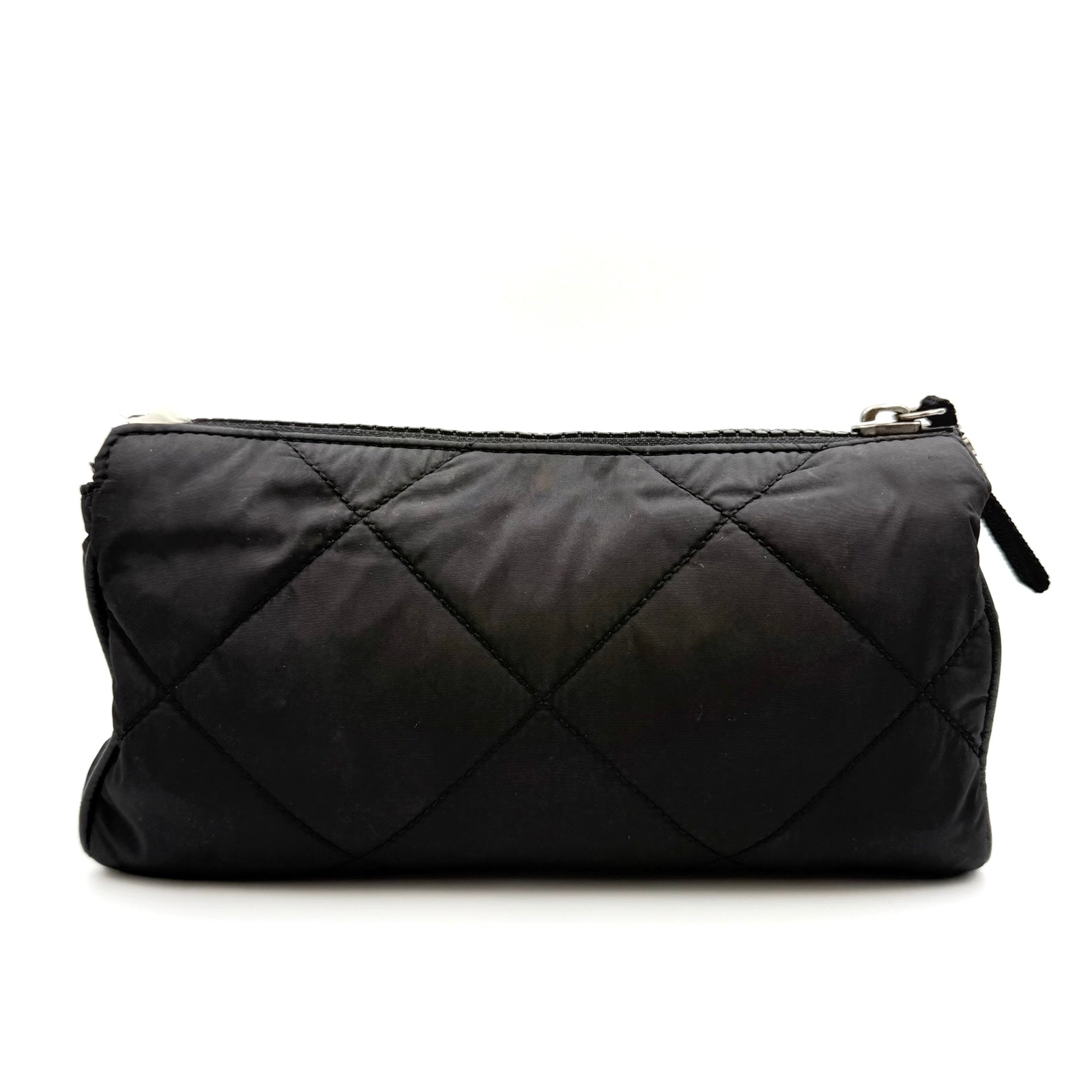 Moncler Quilted Nylon Pouch Black