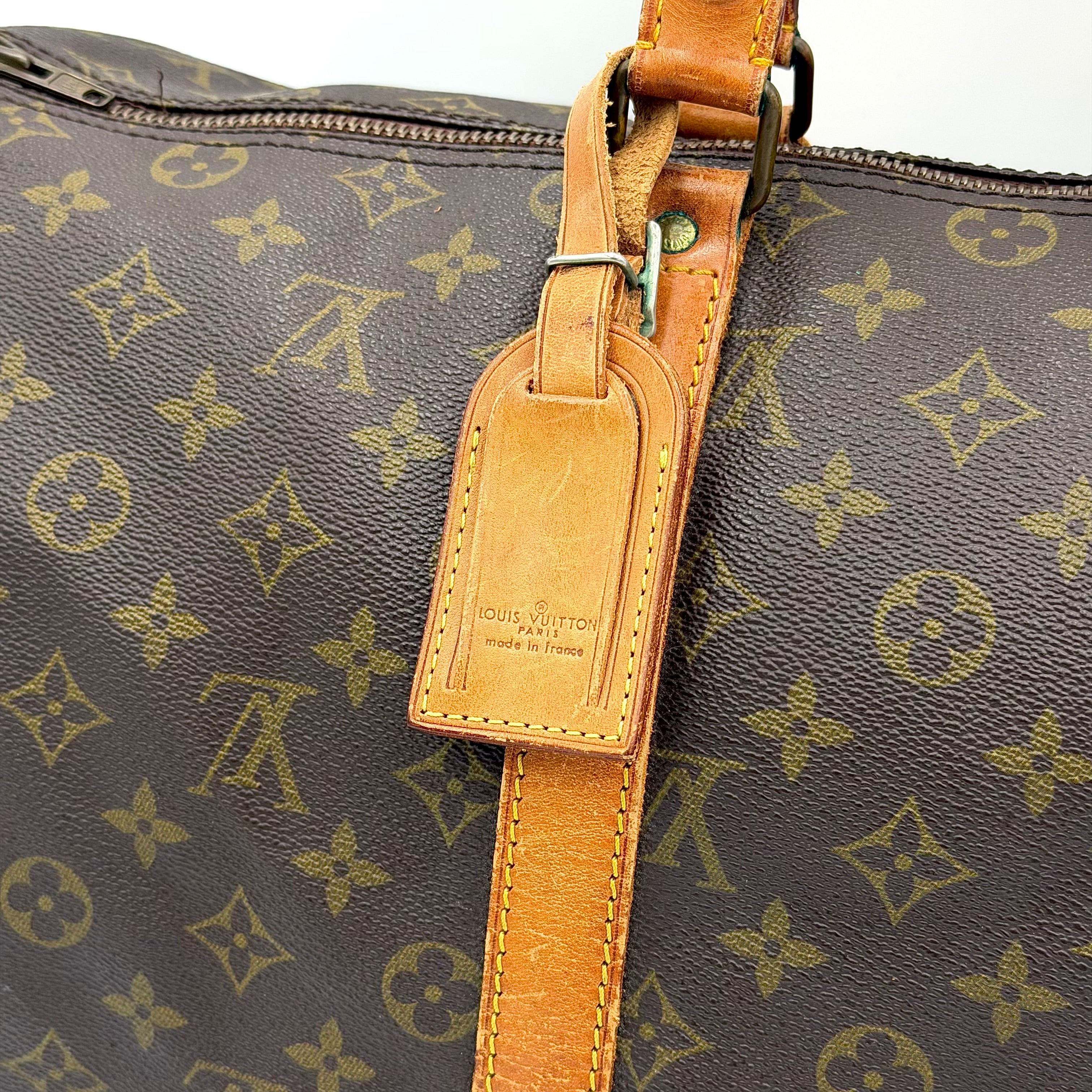 Louis Vuitton Monogram Keepall 45 Duffle Bag Brown