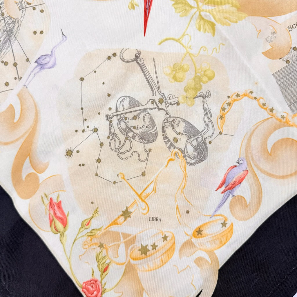 Salvatore Ferragamo Zodiac Silk Scarf Multicolor