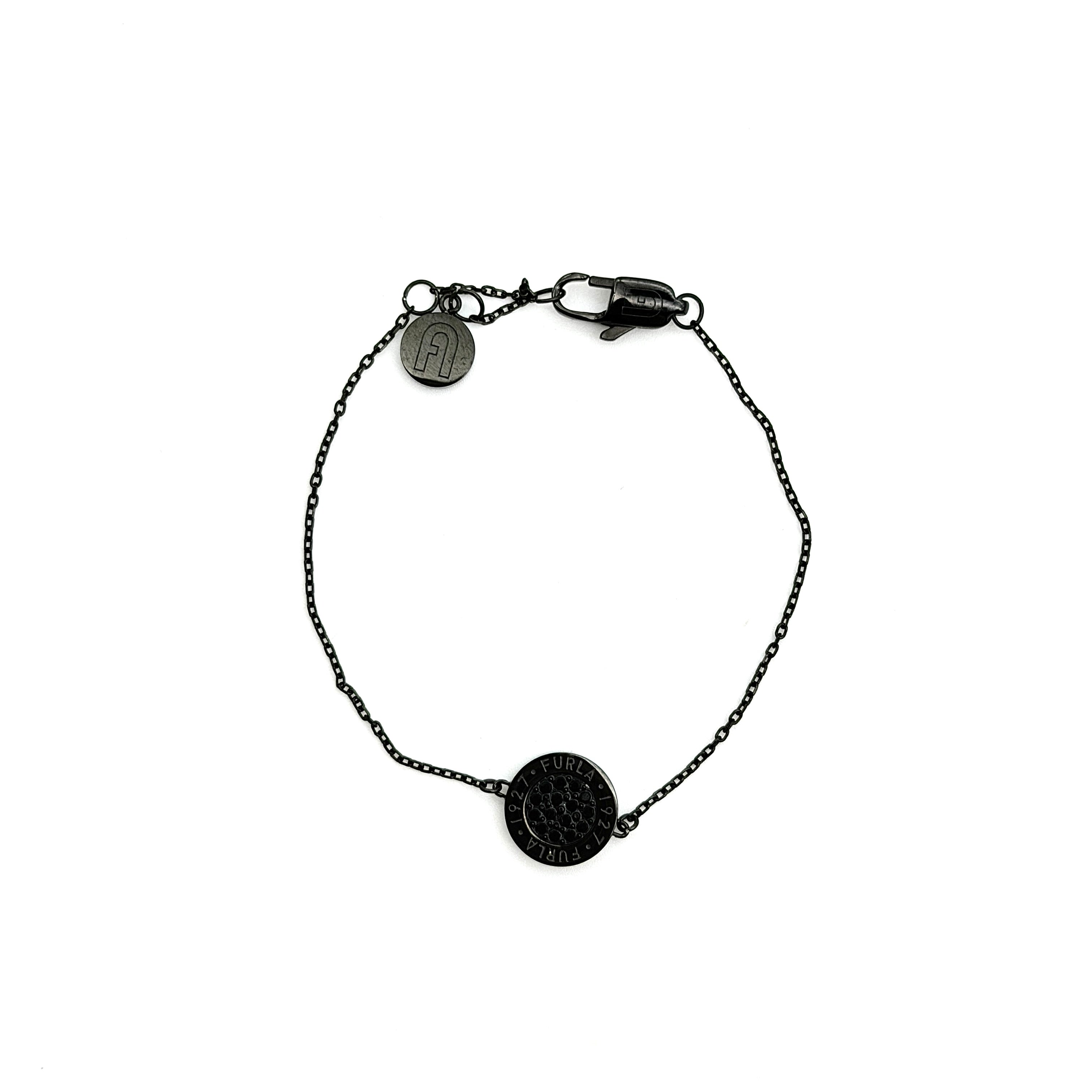 Furla Sigillo Crystal Bracelet Black