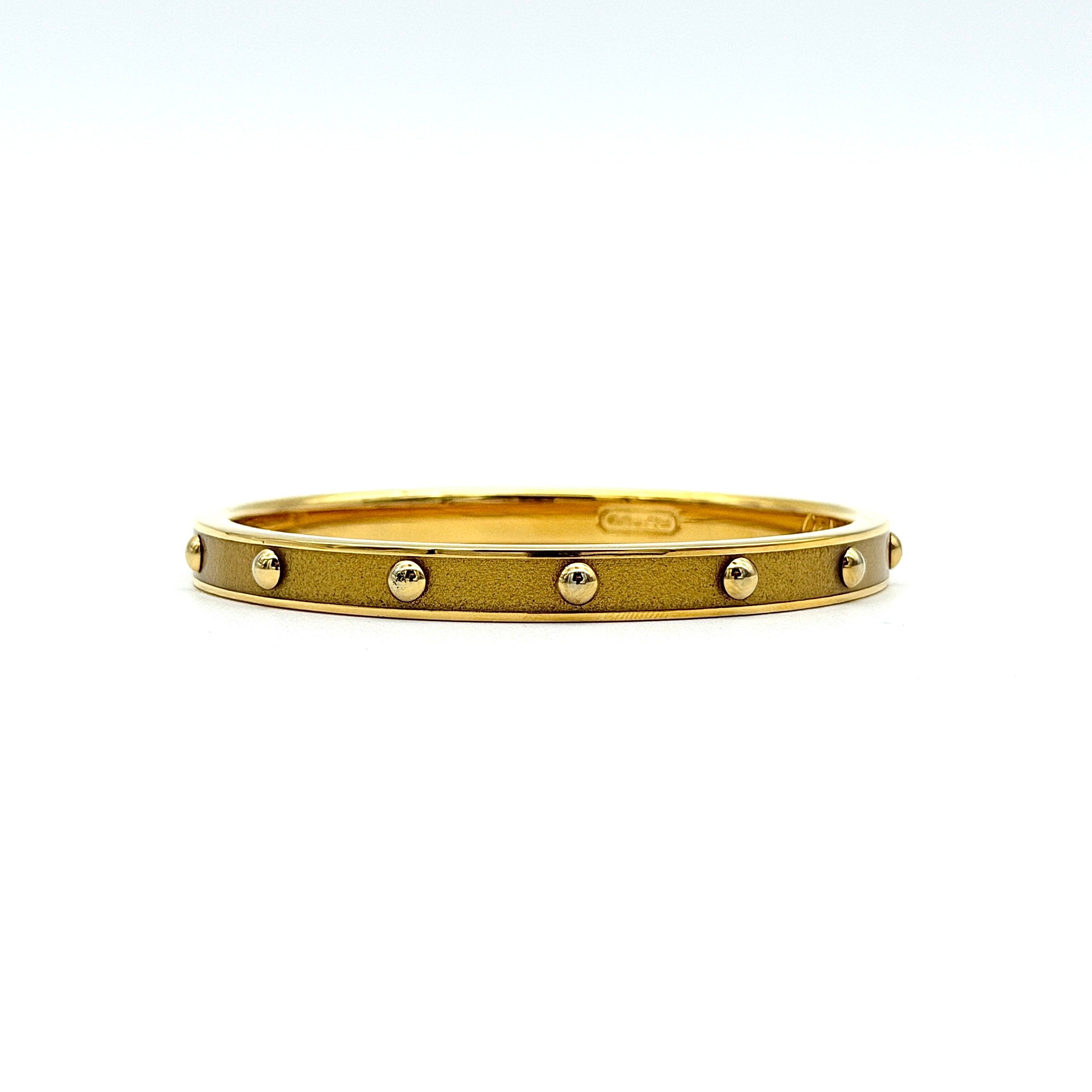 Coach Studded Bangle Bracelet Gold
