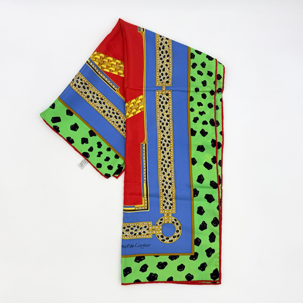 Cartier Panther Silk Scarf Multicolor