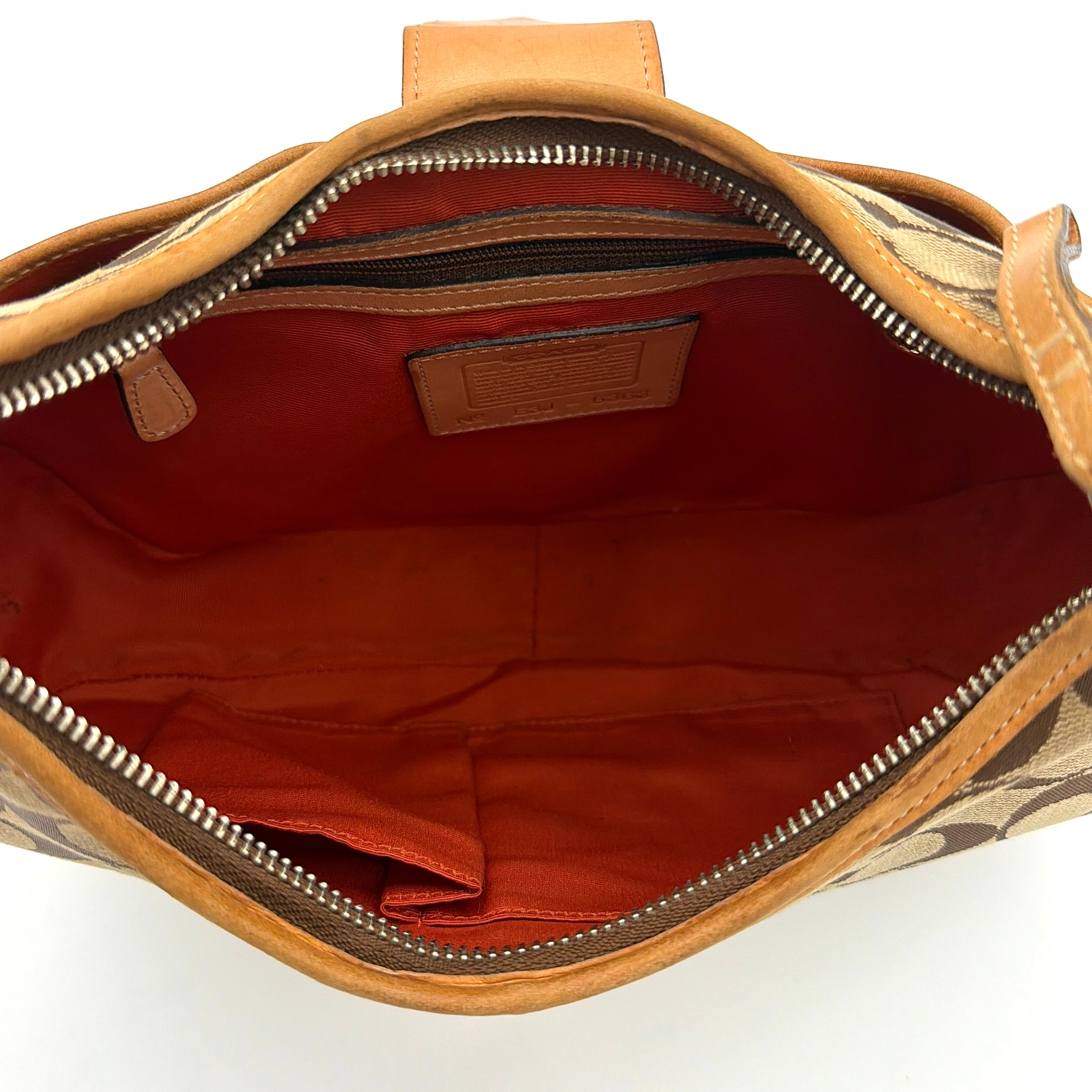 Coach Y2K Signature Hobo Buckle Shoulder Bag Beige/Tan