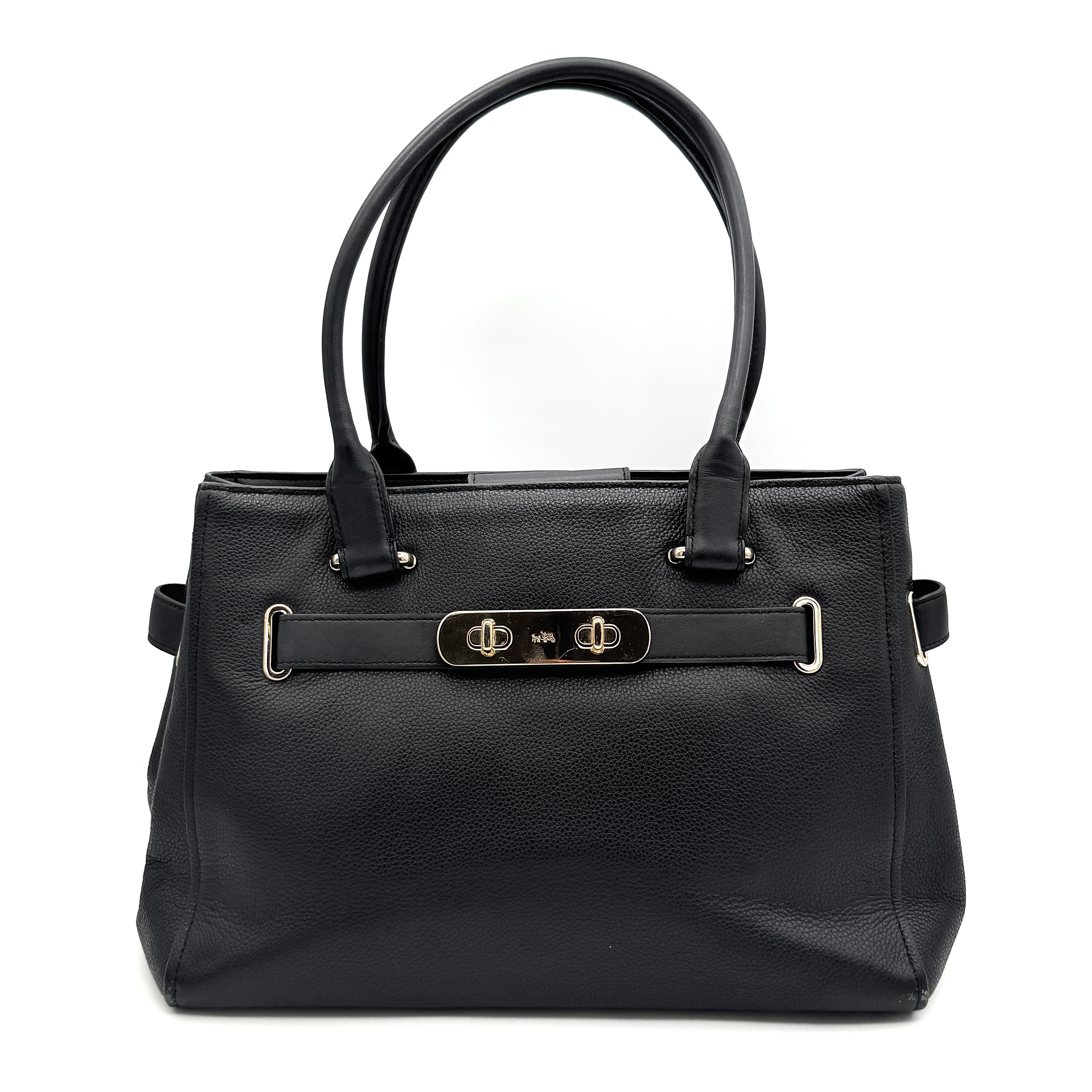 Coach Swagger Carryall Handbag Black