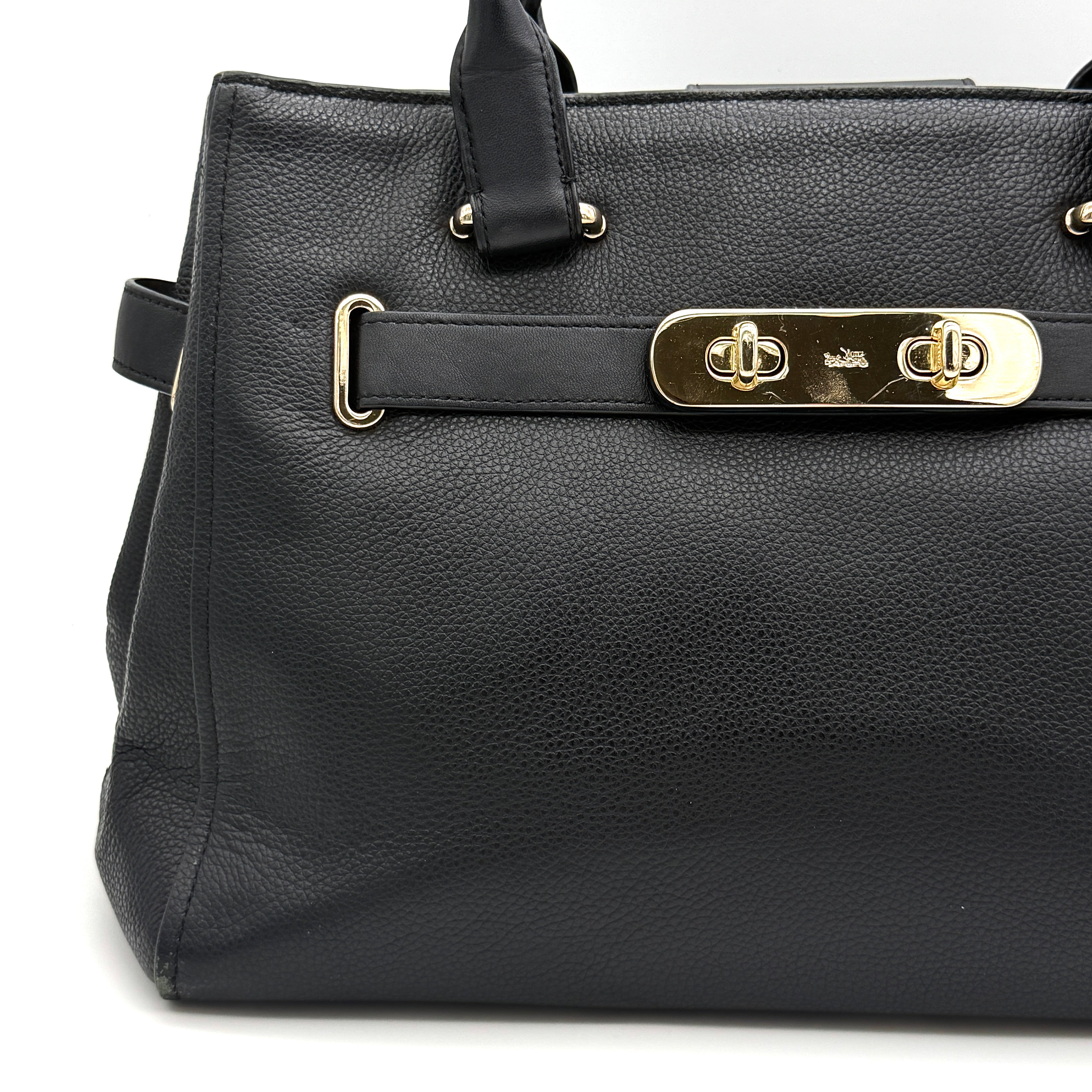 Coach Swagger Carryall Handbag Black