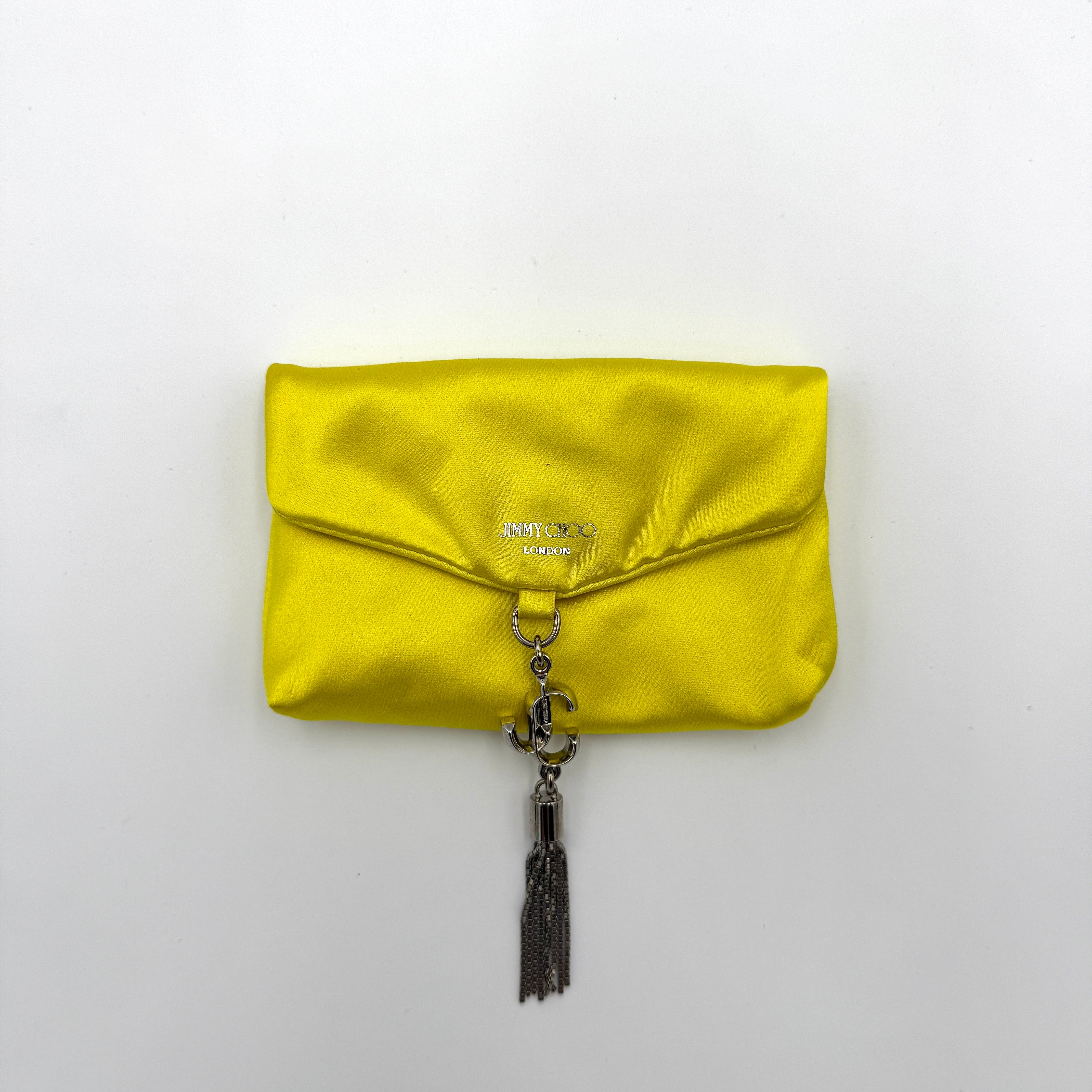 Jimmy Choo Chain Soft Cardholder Yellow