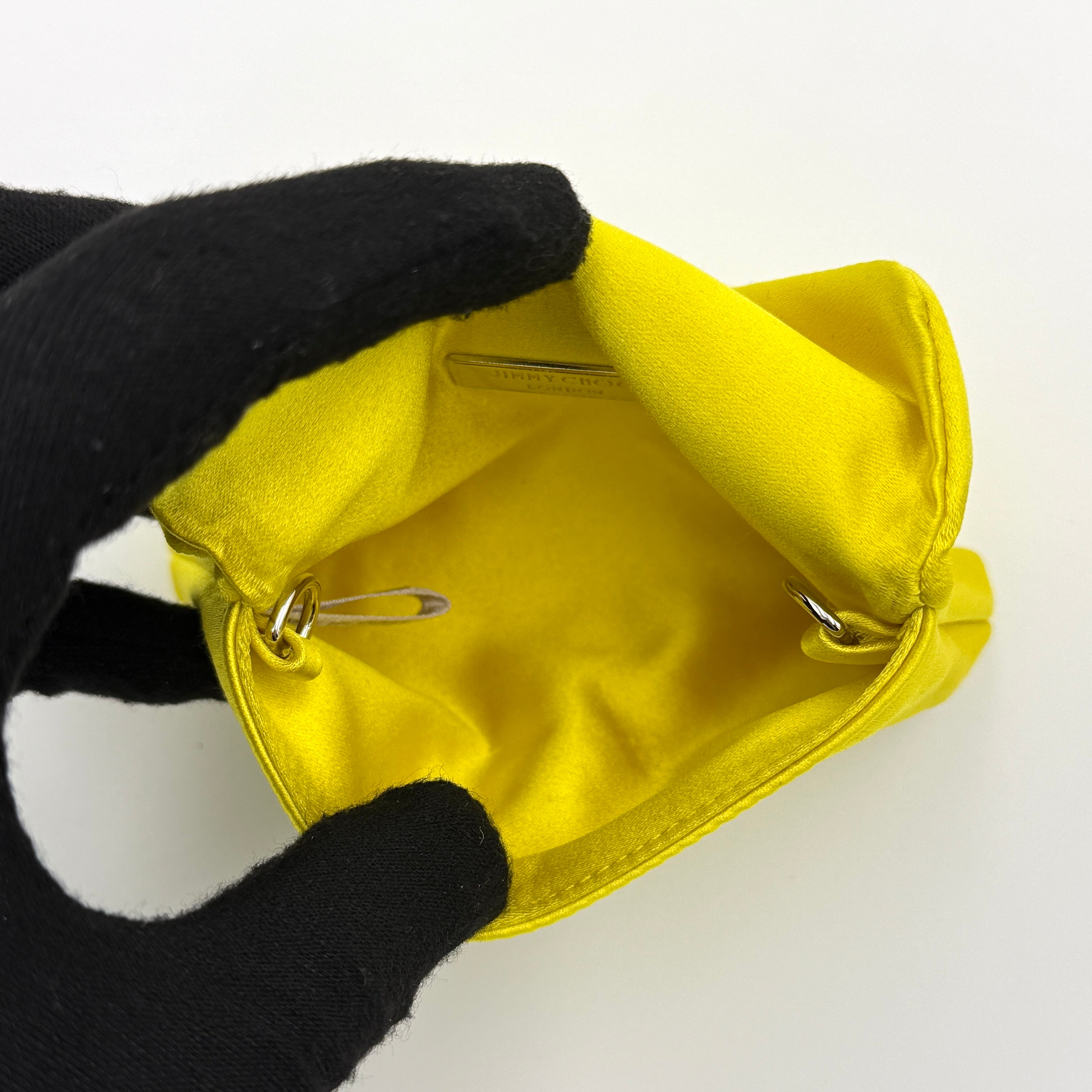 Jimmy Choo Chain Soft Cardholder Yellow
