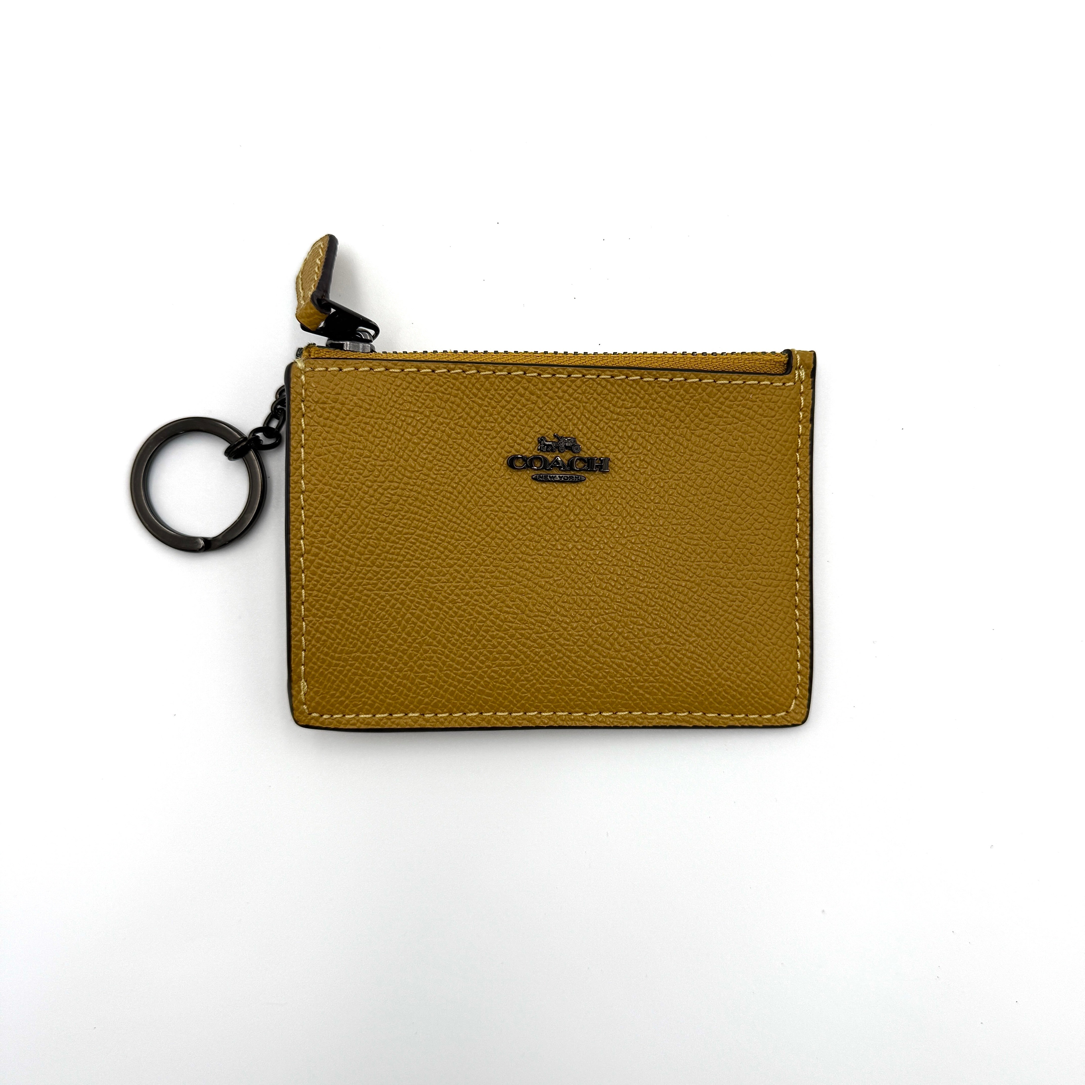 Coach Mini Skinny ID Case Cardholder Yellow